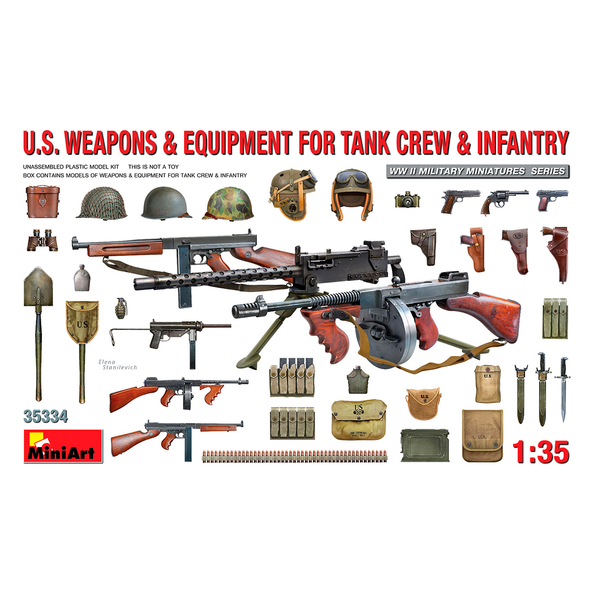 1/35 U.S. Weapons & Equipment for Tank Crew & Infantry