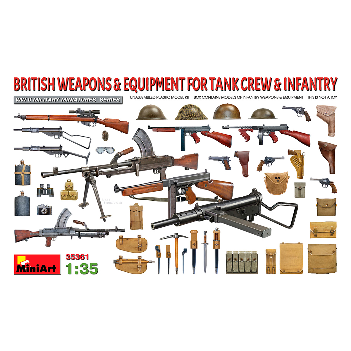 1/35 BRITISH WEAPONS & EQUIPMENT FOR TANK CREW & INFANTRY