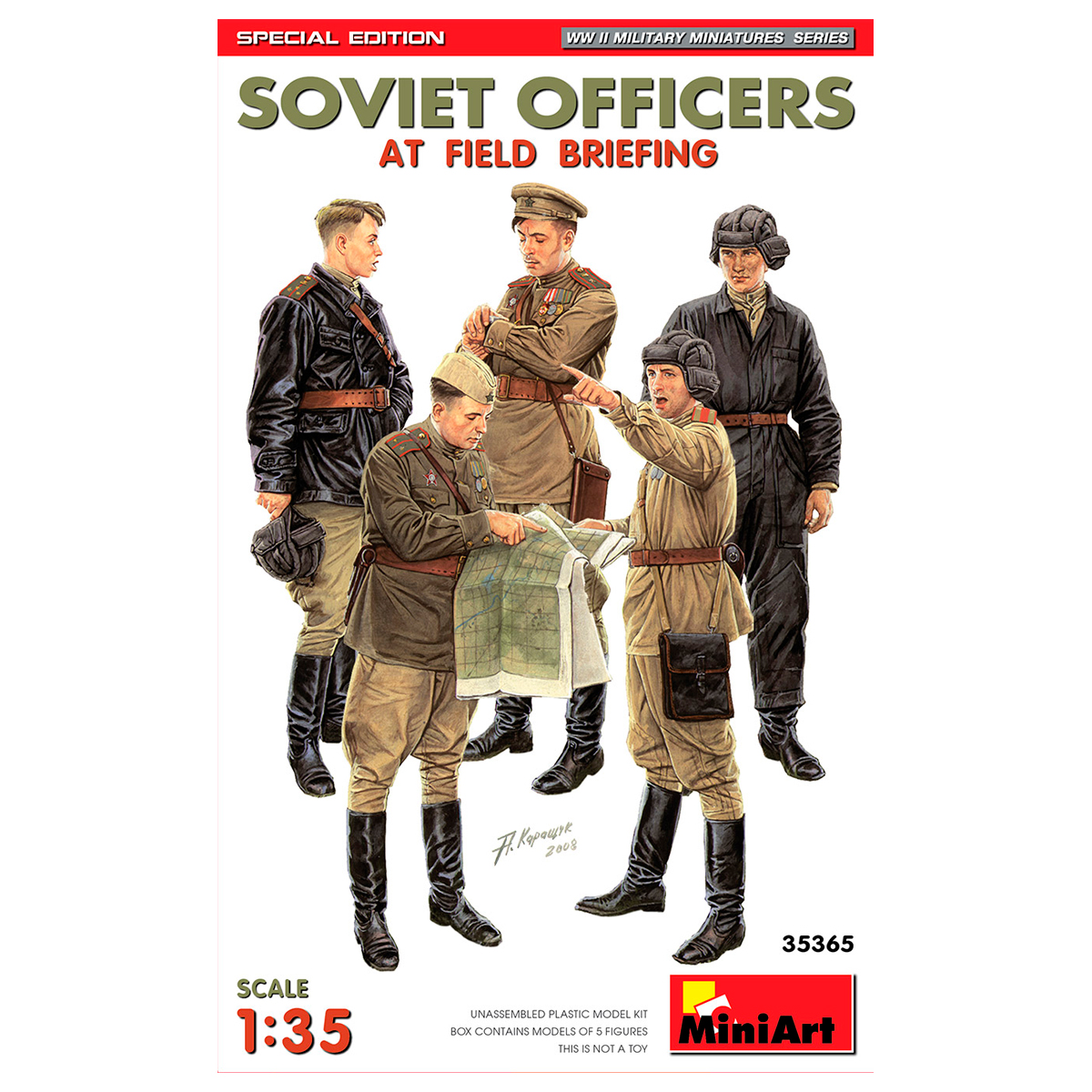 1/35 SOVIET OFFICERS AT FIELD BRIEFING. SPECIAL EDITION