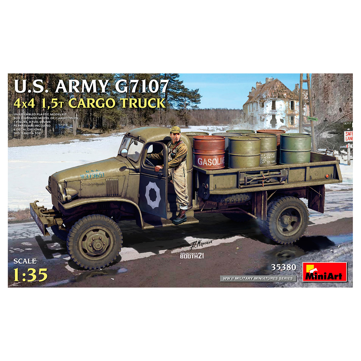 1/35 U.S. ARMY G7107 4X4 1,5t CARGO TRUCK