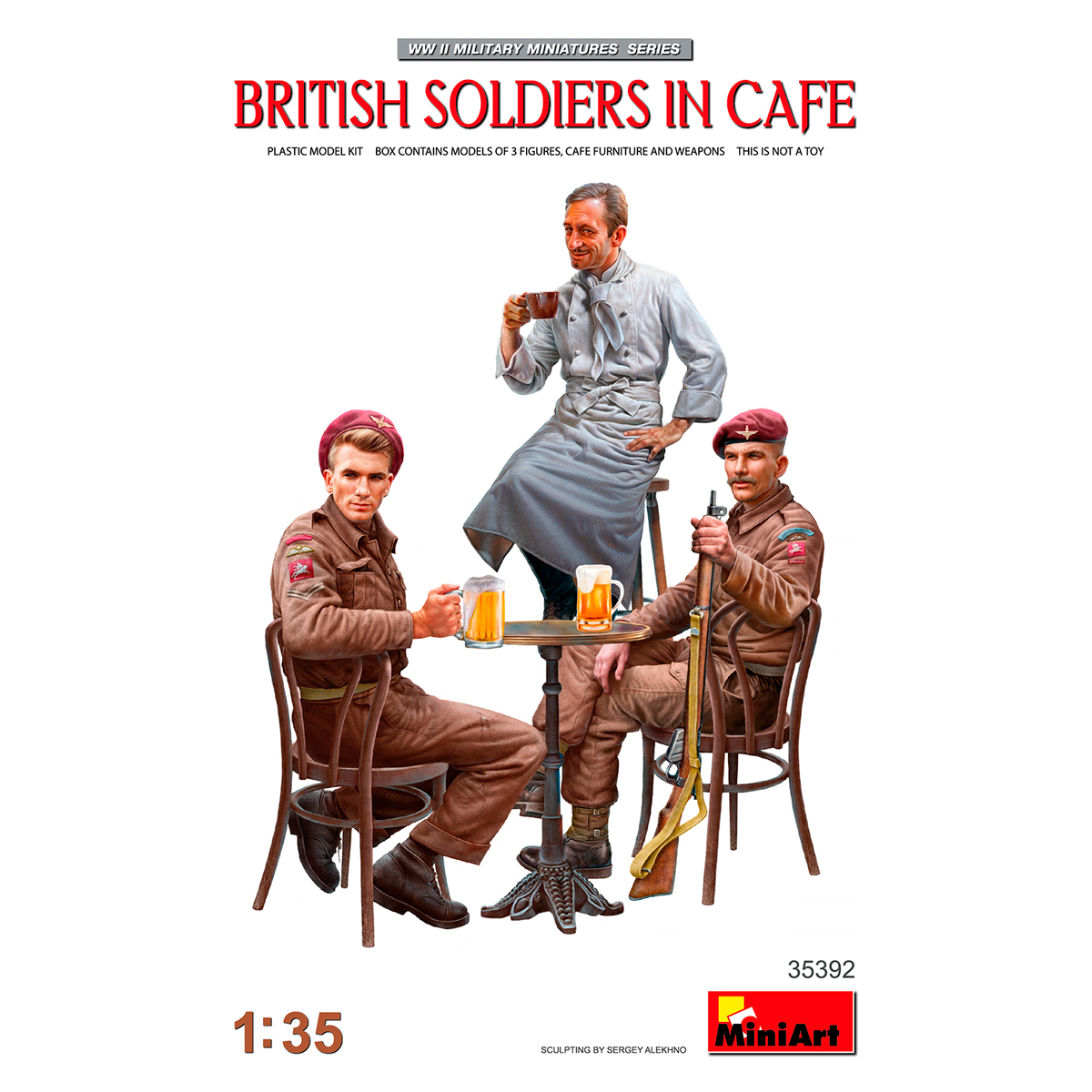 1/35 British Soldiers in Cafe