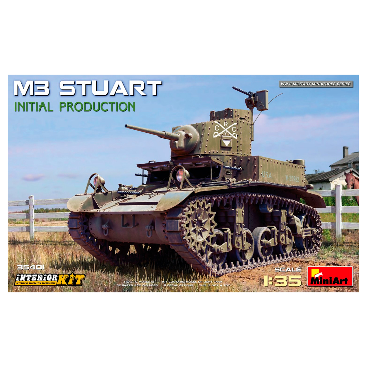 1/35 M3 Stuart Initial Prod. Interior Kit