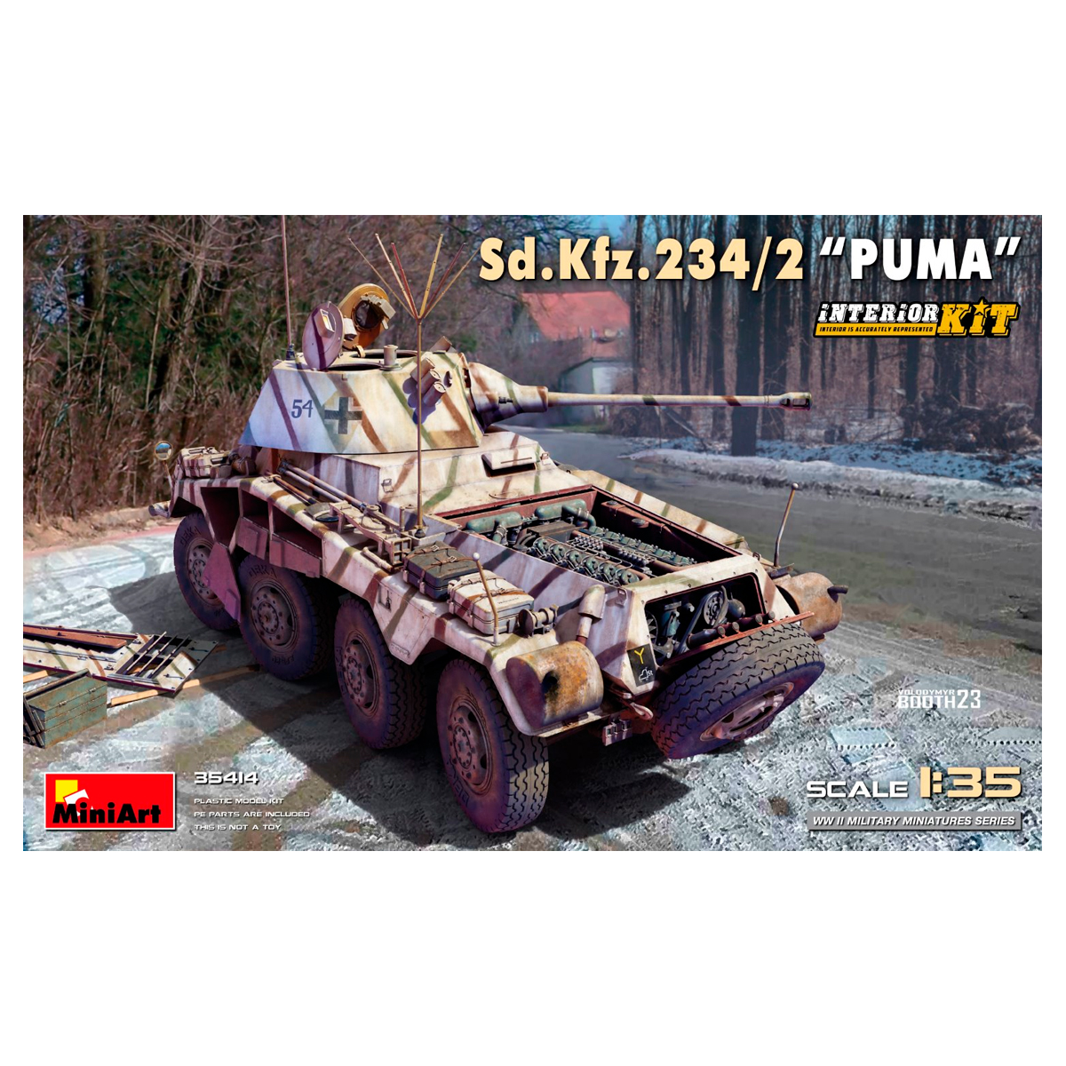 1/35 Sd.Kfz.234/2 “Puma”. Interior Kit