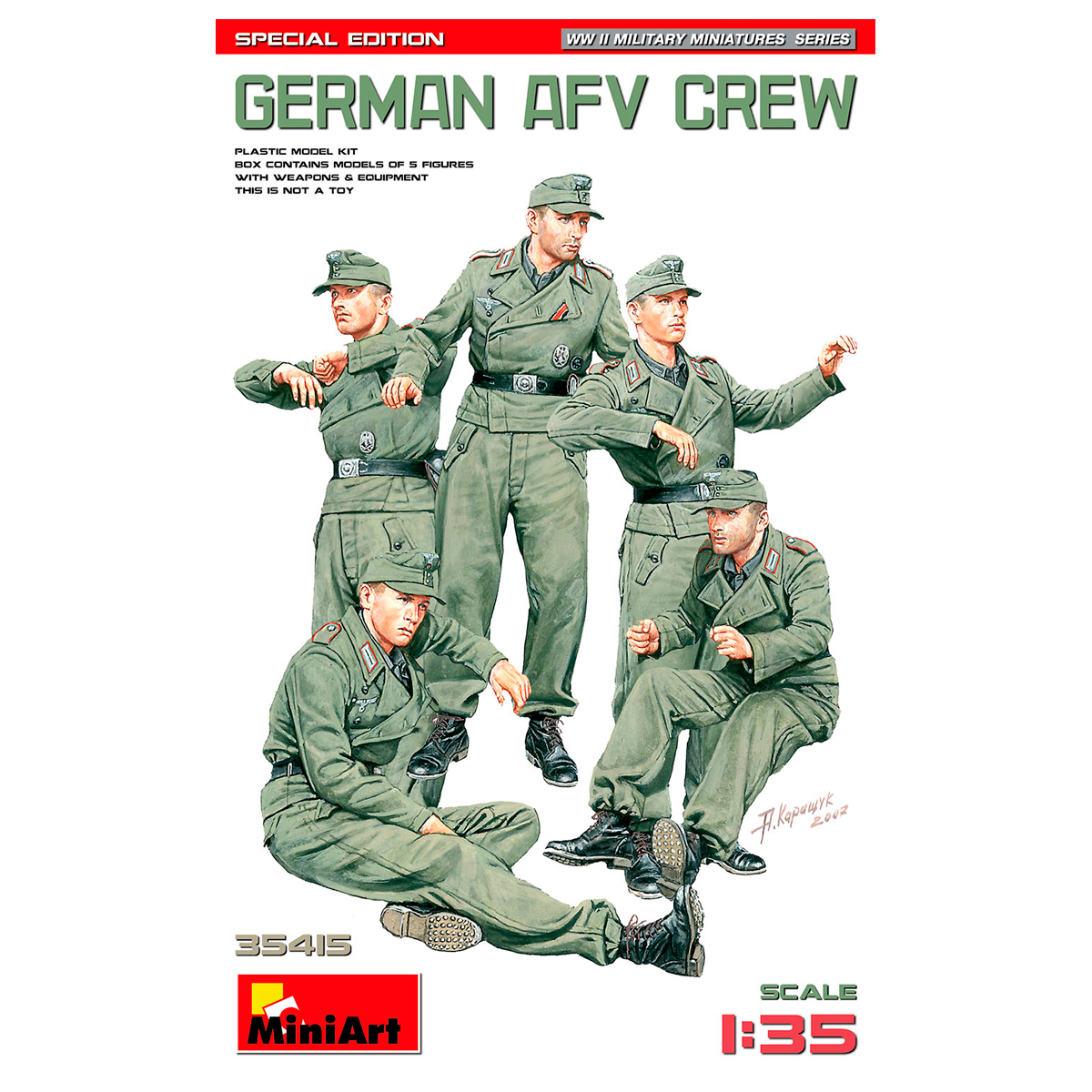 1/35 German AFV Crew. Special Edition