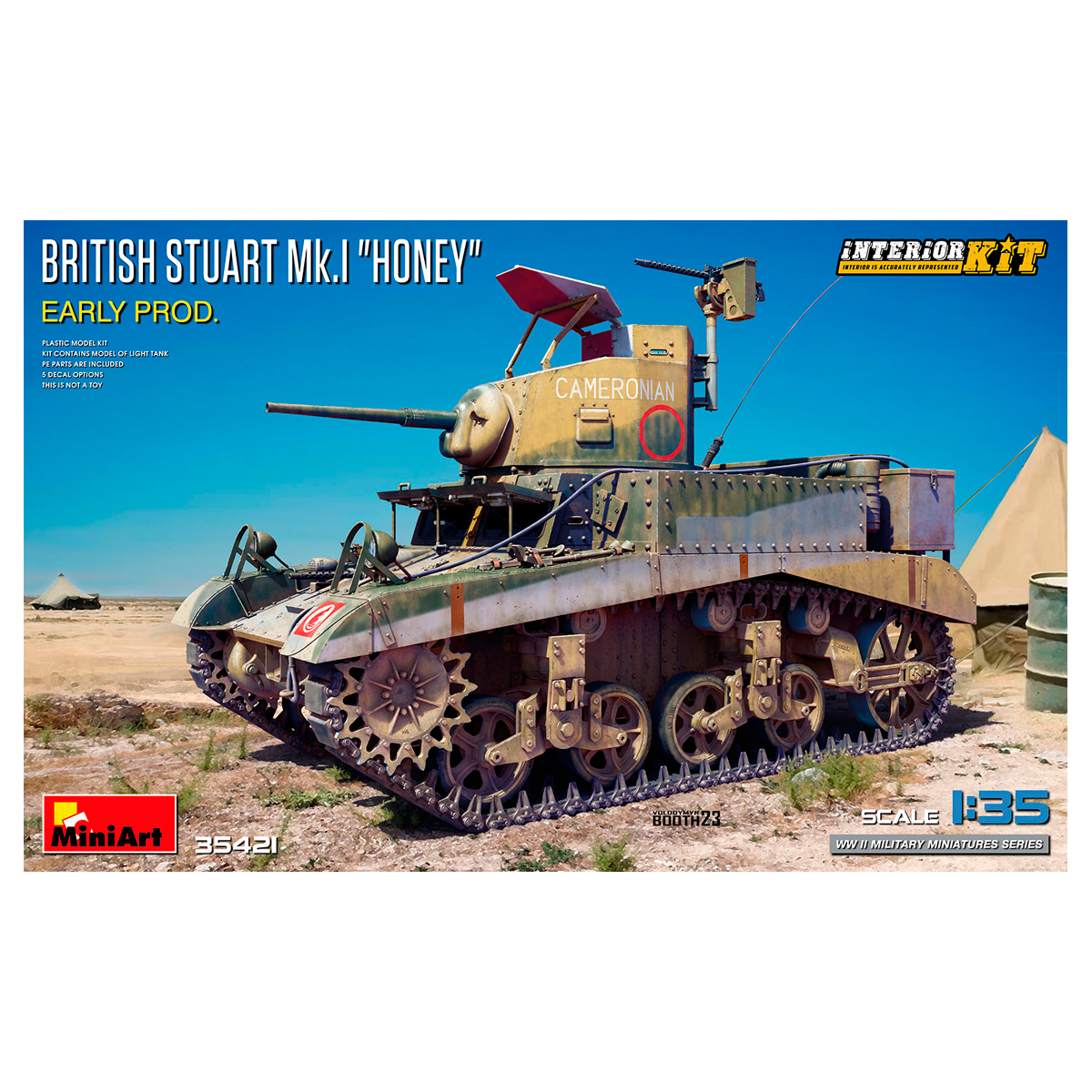 1/35 British Stuart Mk.I Honey Early Prod. Interior Kit