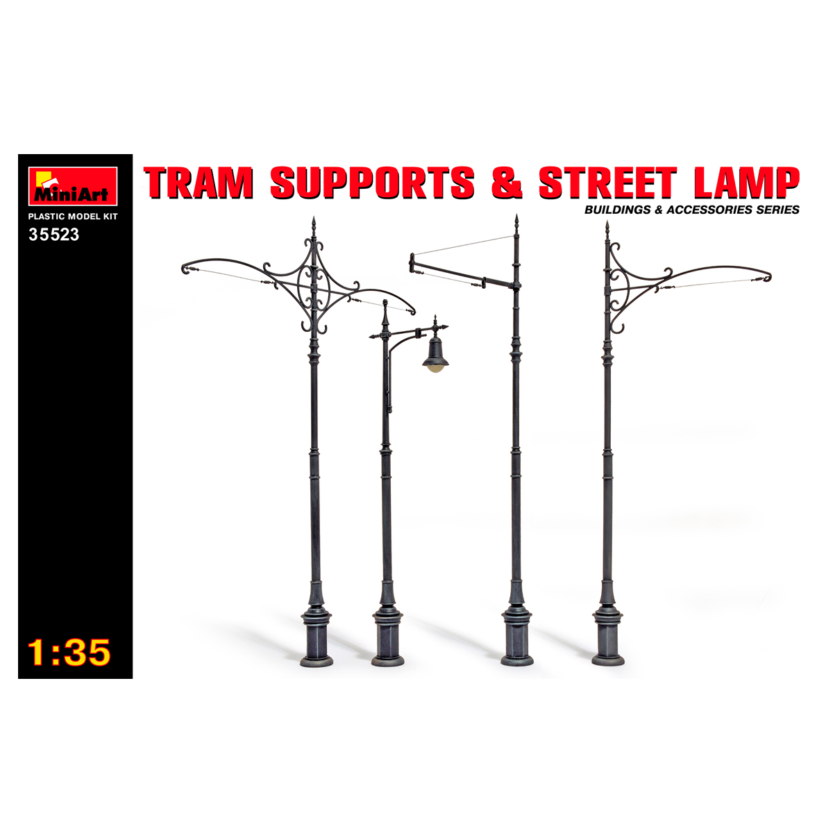 1/35 Tram Supports and Street Lamps