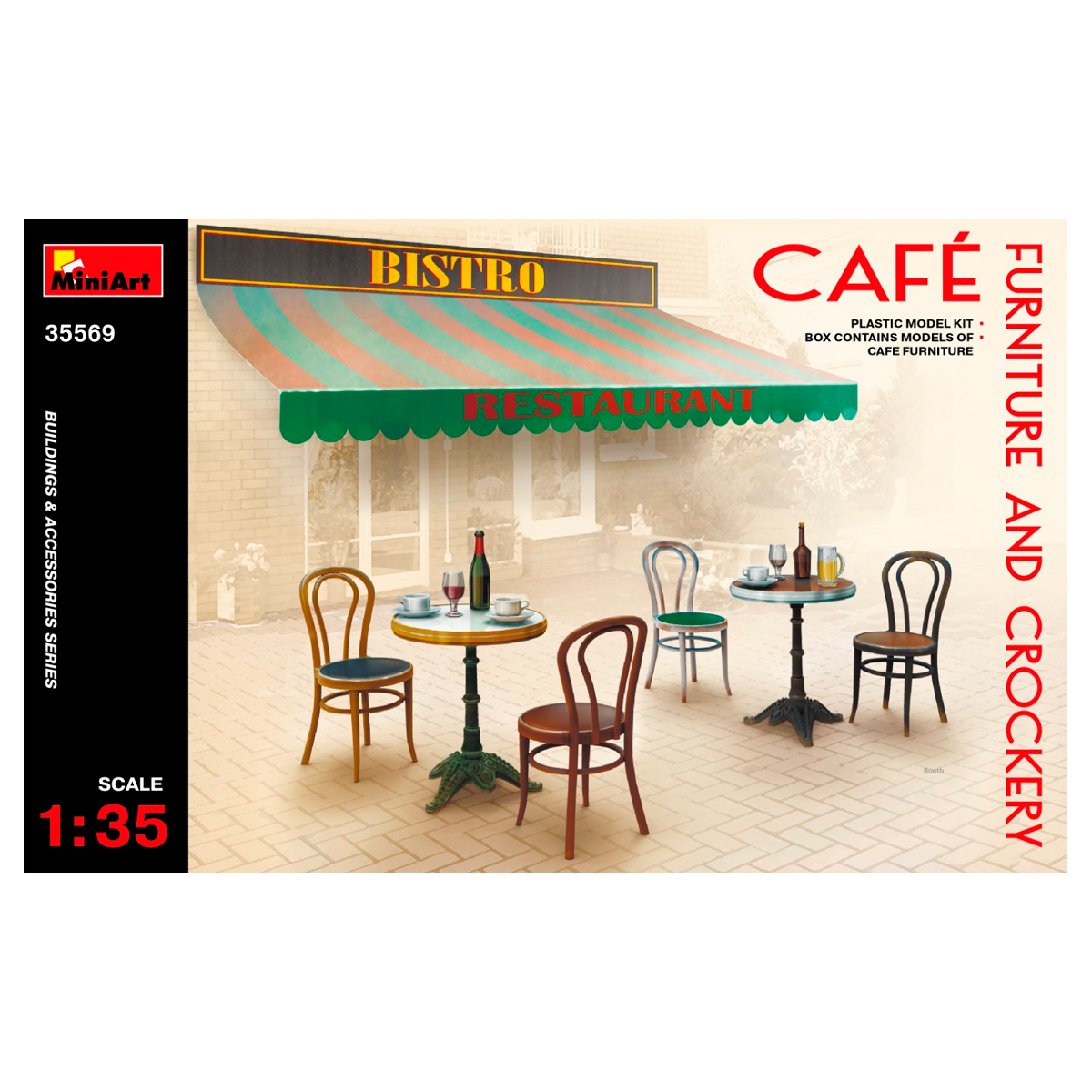 1/35 Cafe Furniture & Crockery