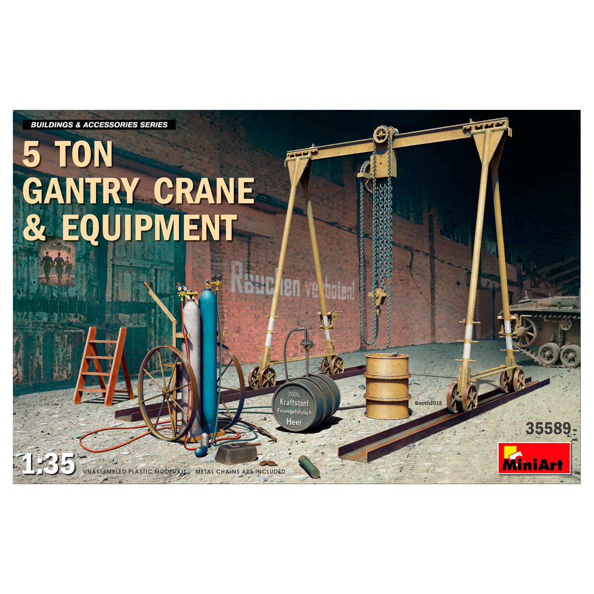 1/35 5 Ton Gantry Crane & Equipment