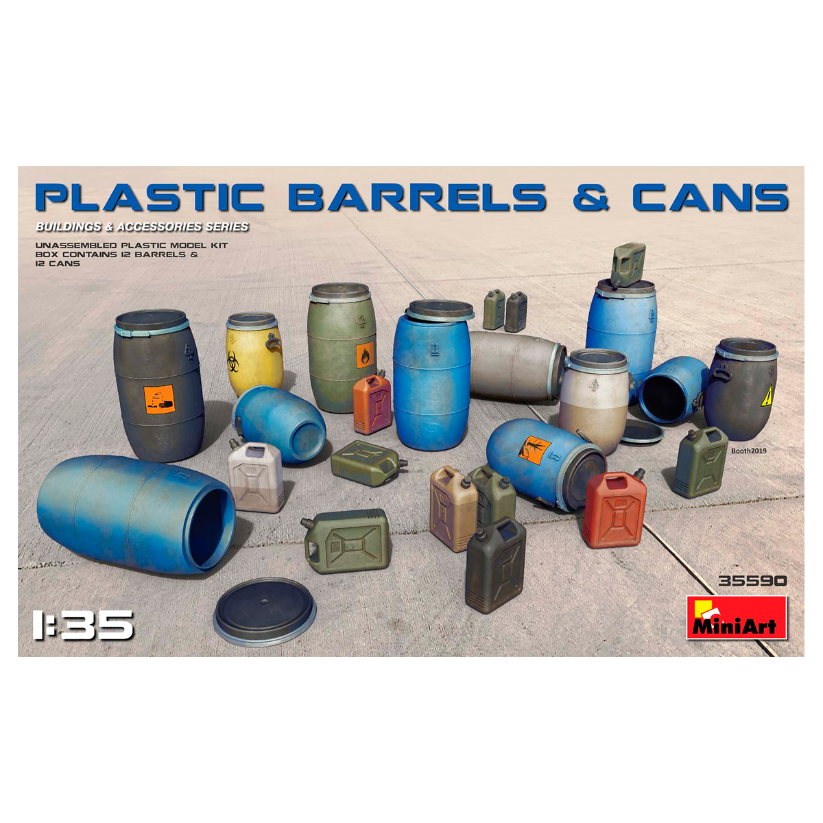 1/35 Plastic Barrels & Cans