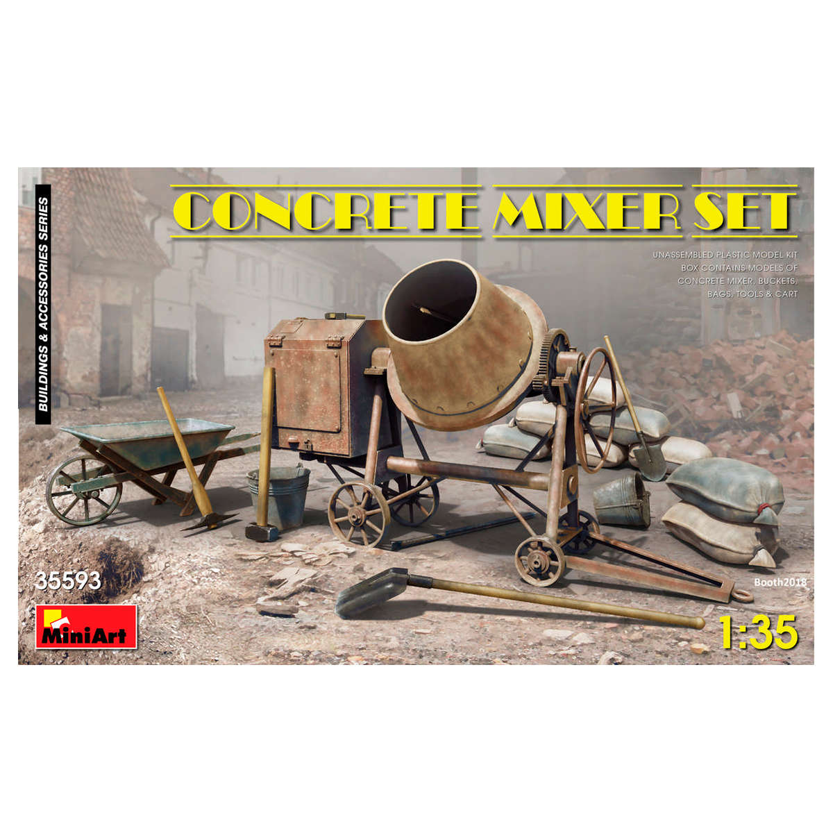 1/35 Concrete Mixer Set