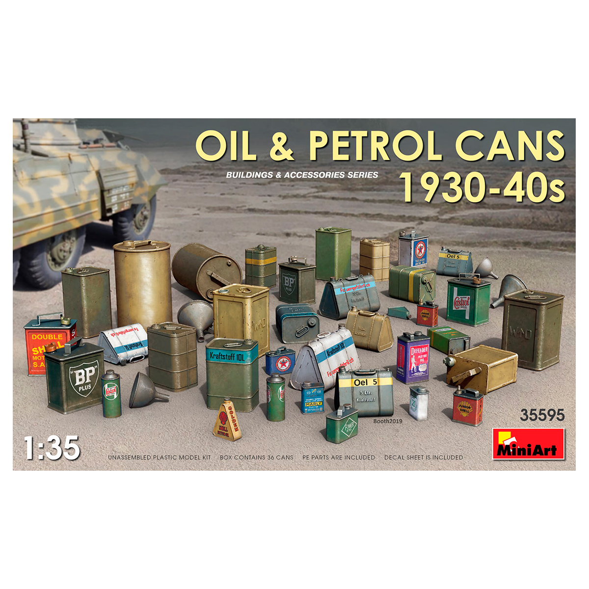 1/35 Oil & Petrol Cans 1930-40s