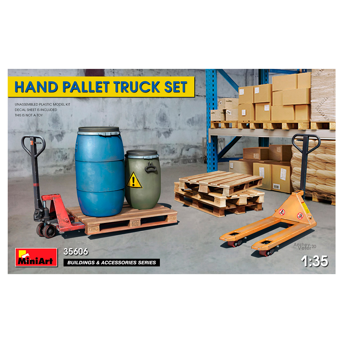 1/35 HAND PALLET TRUCK SET