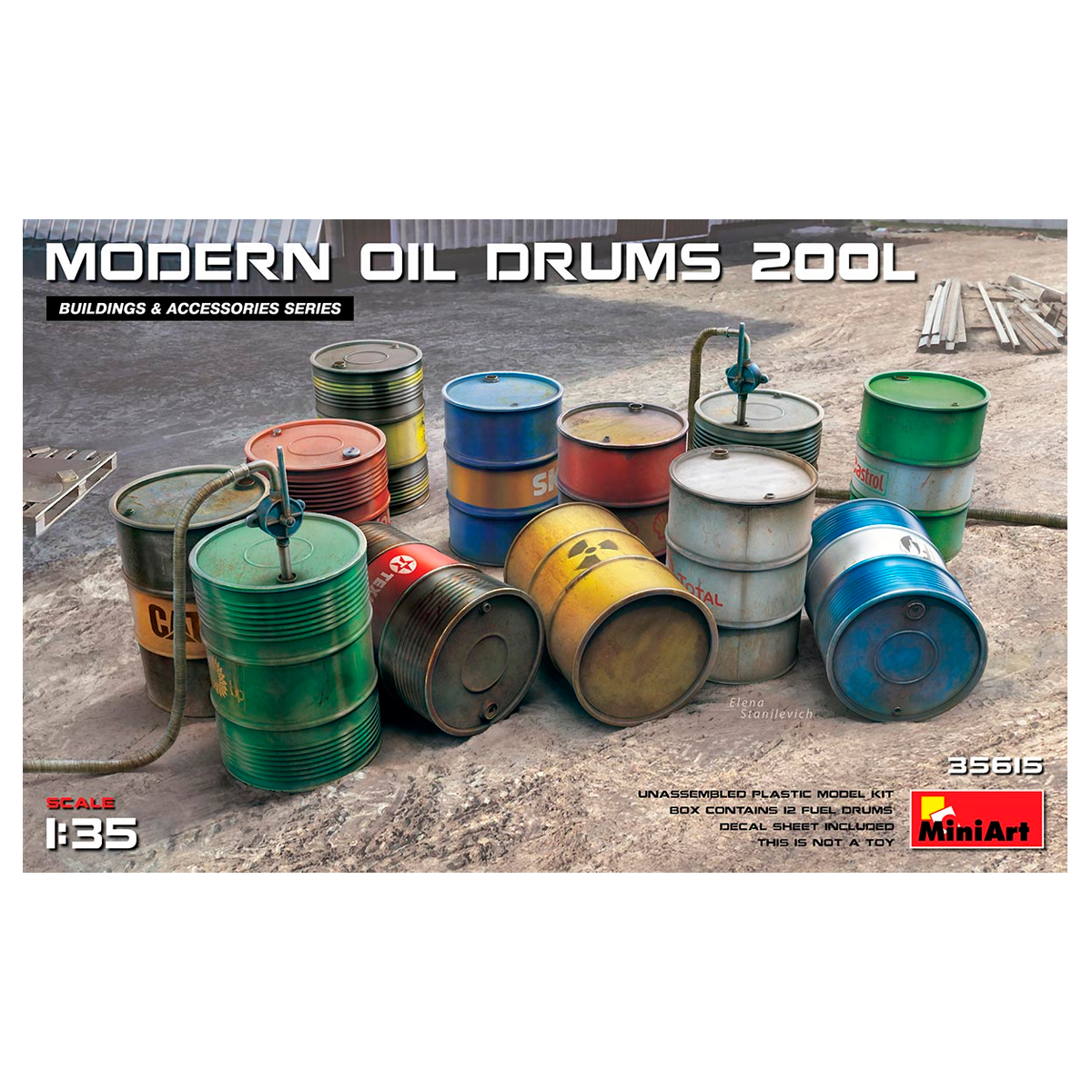 1/35 Modern Oil Drums (200l)