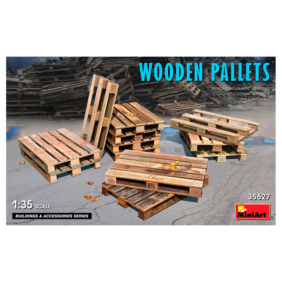 1/35 Wooden Pallets