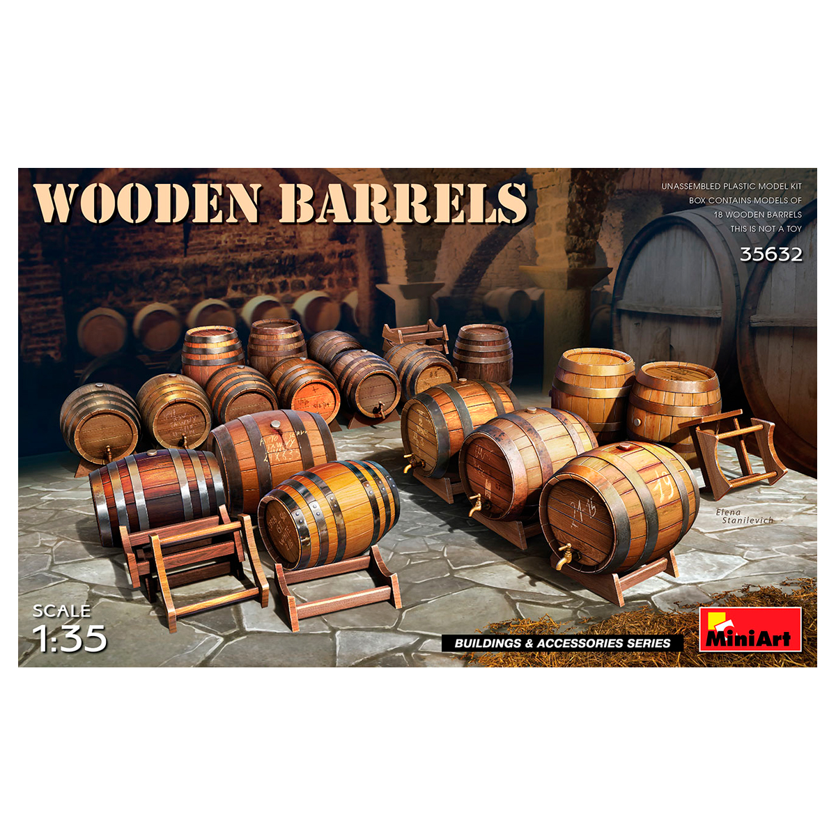 1/35 Wooden Barrels