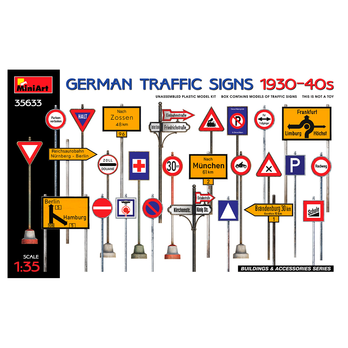 1/35 German Traffic Signs 1930-40’s