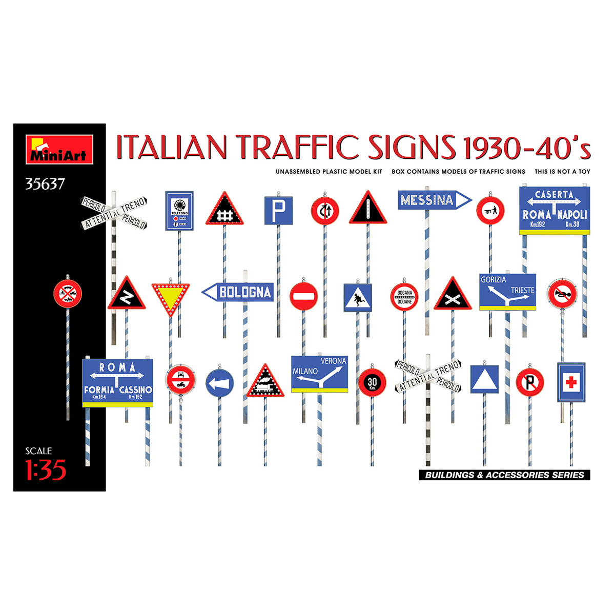 1/35 ITALIAN TRAFFIC SIGNS 1930-40’s