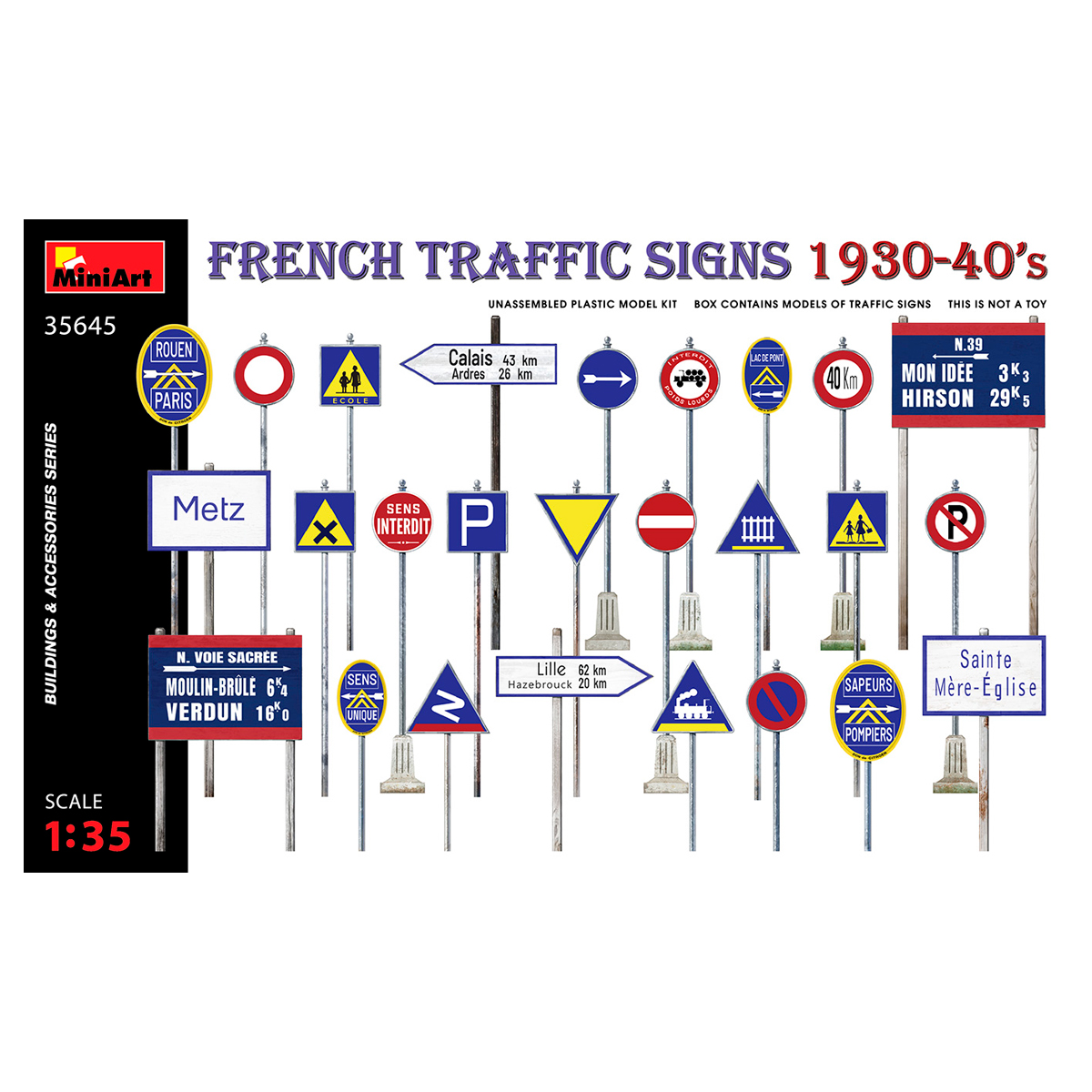 1/35 French Traffic Signs 1930-40’s