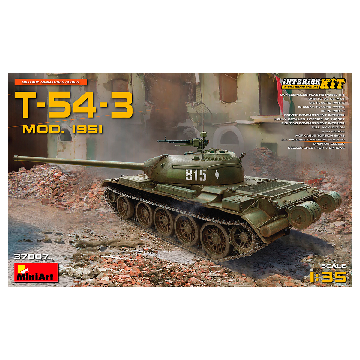 1/35 T-54-3 Mod. 1951 Interior Kit