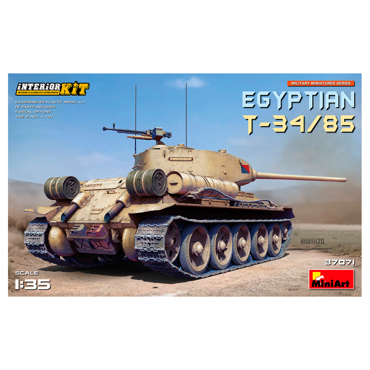 1/35 Egyptian T-34-85. Interior Kit