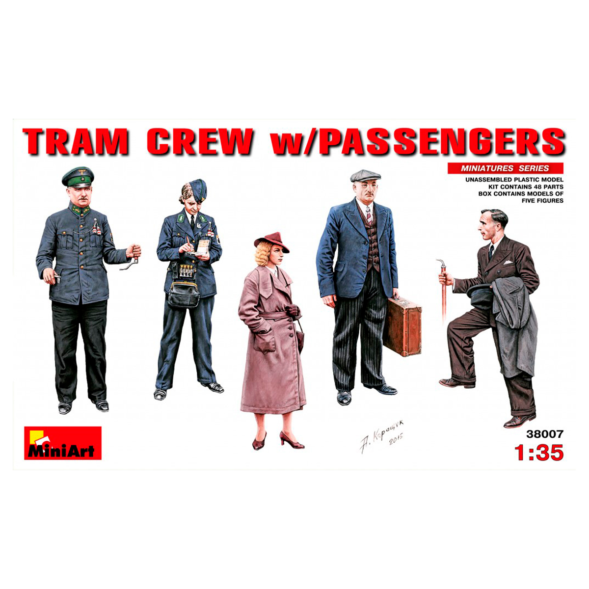 1/35 Tram Crew with Passengers