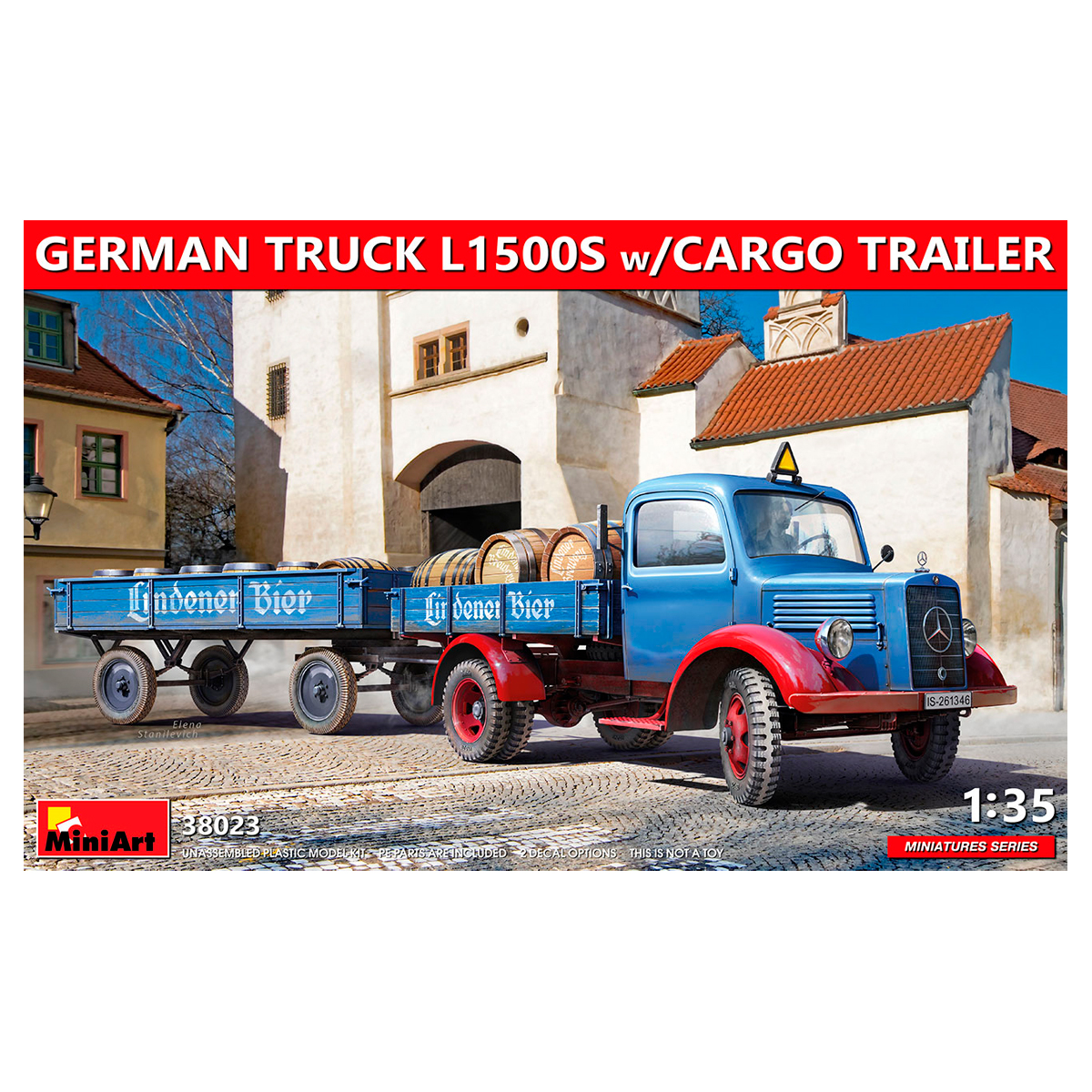 1/35 GERMAN TRUCK L1500S w/CARGO TRAILER