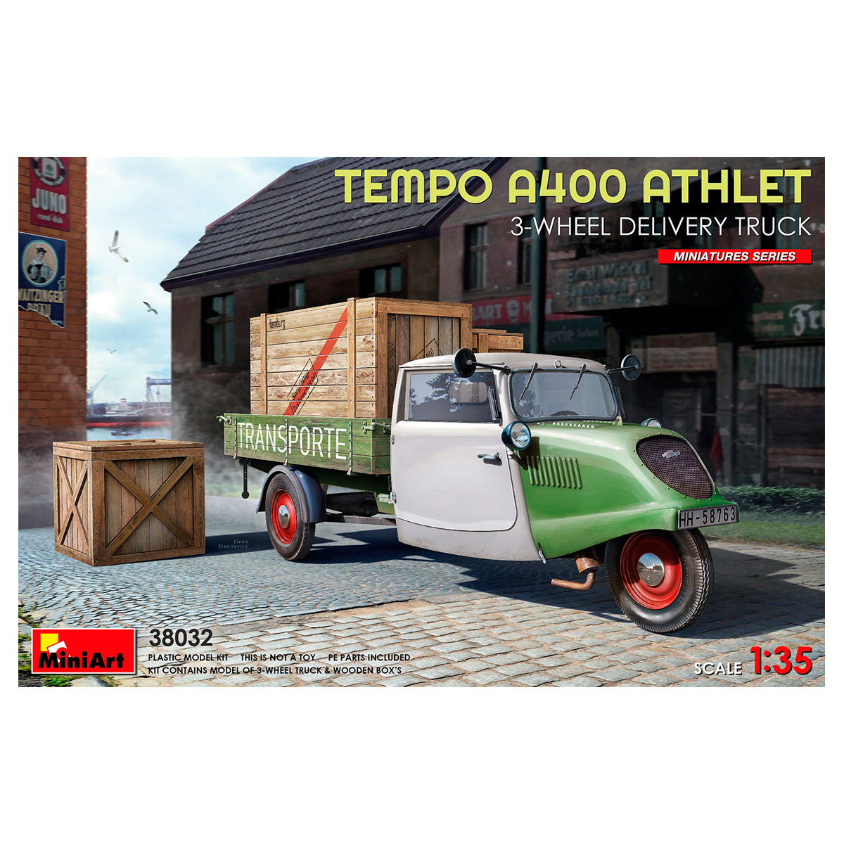 1/35 Tempo A400 Athlet 3-Wheel Delivery Truck