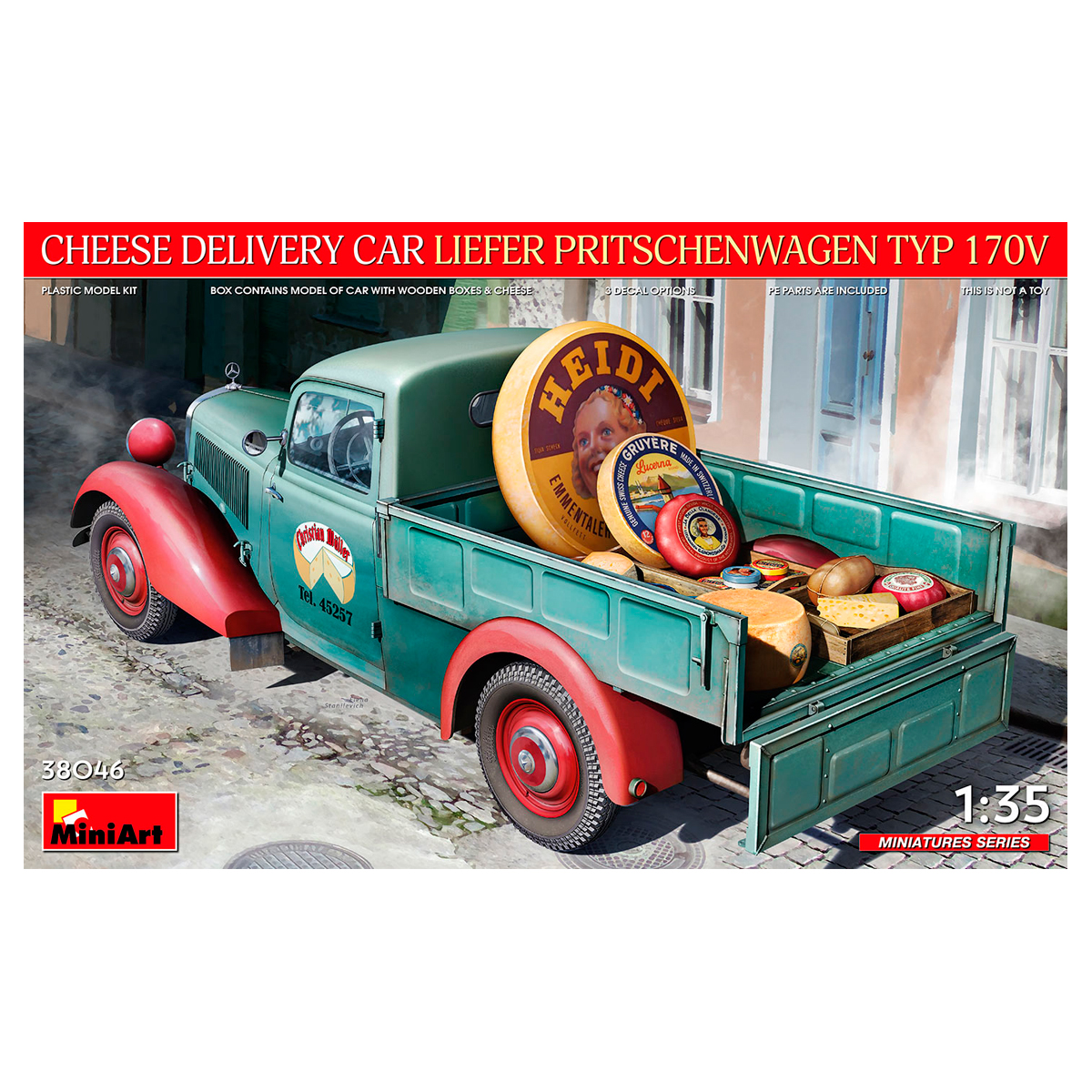 1/35 Cheese Delivery Car Liefer Pritschenwagen Typ 170V