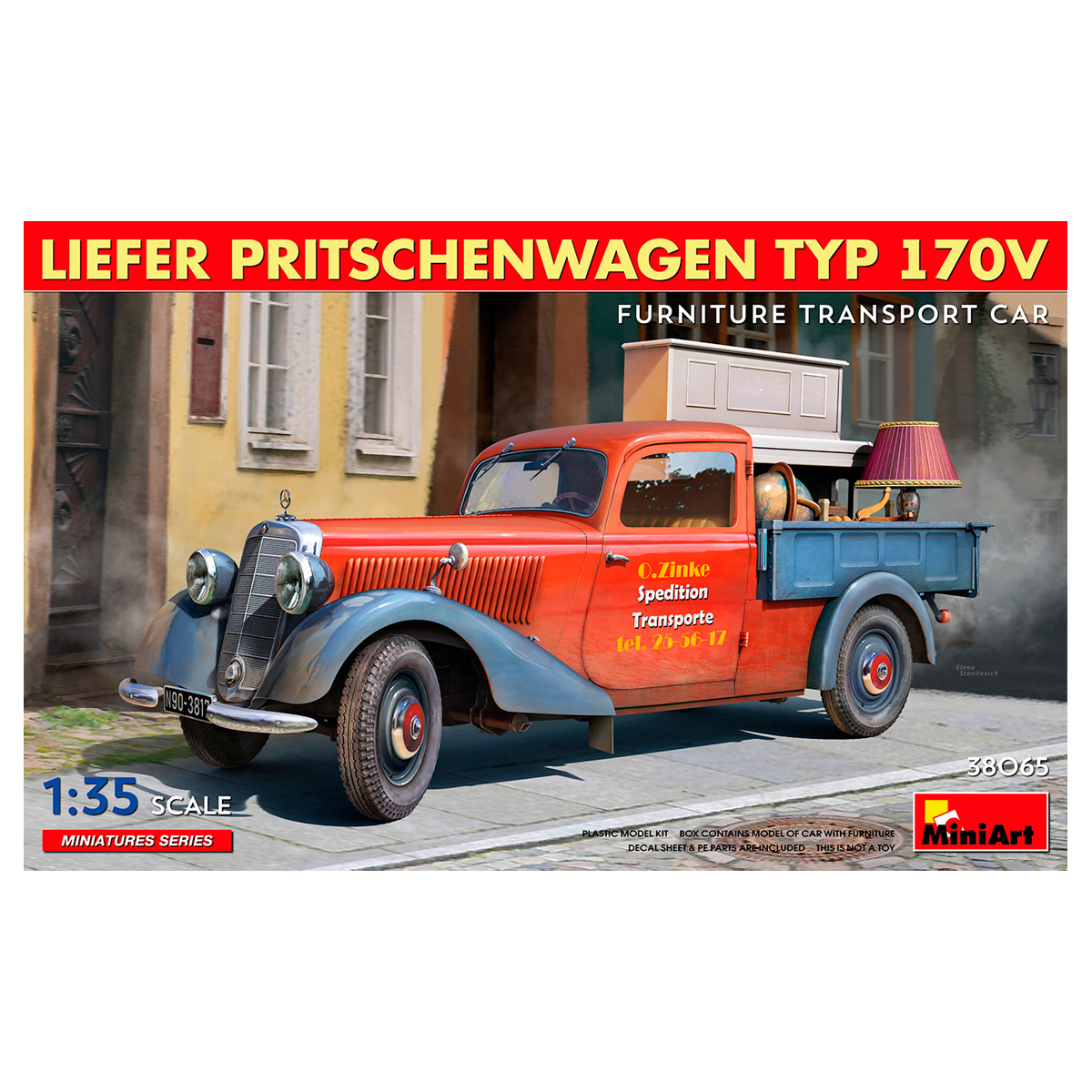 1/35 Liefer Pritschenwagen Typ 170V Furniture Transport Car