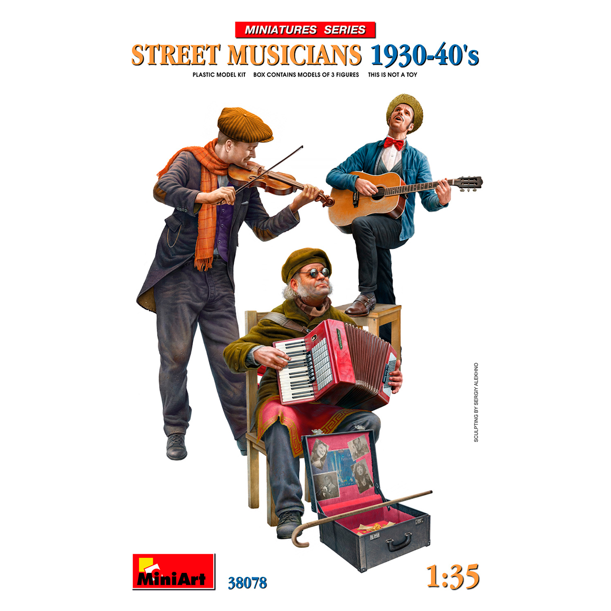 1/35 Street Musicians 1930-40s