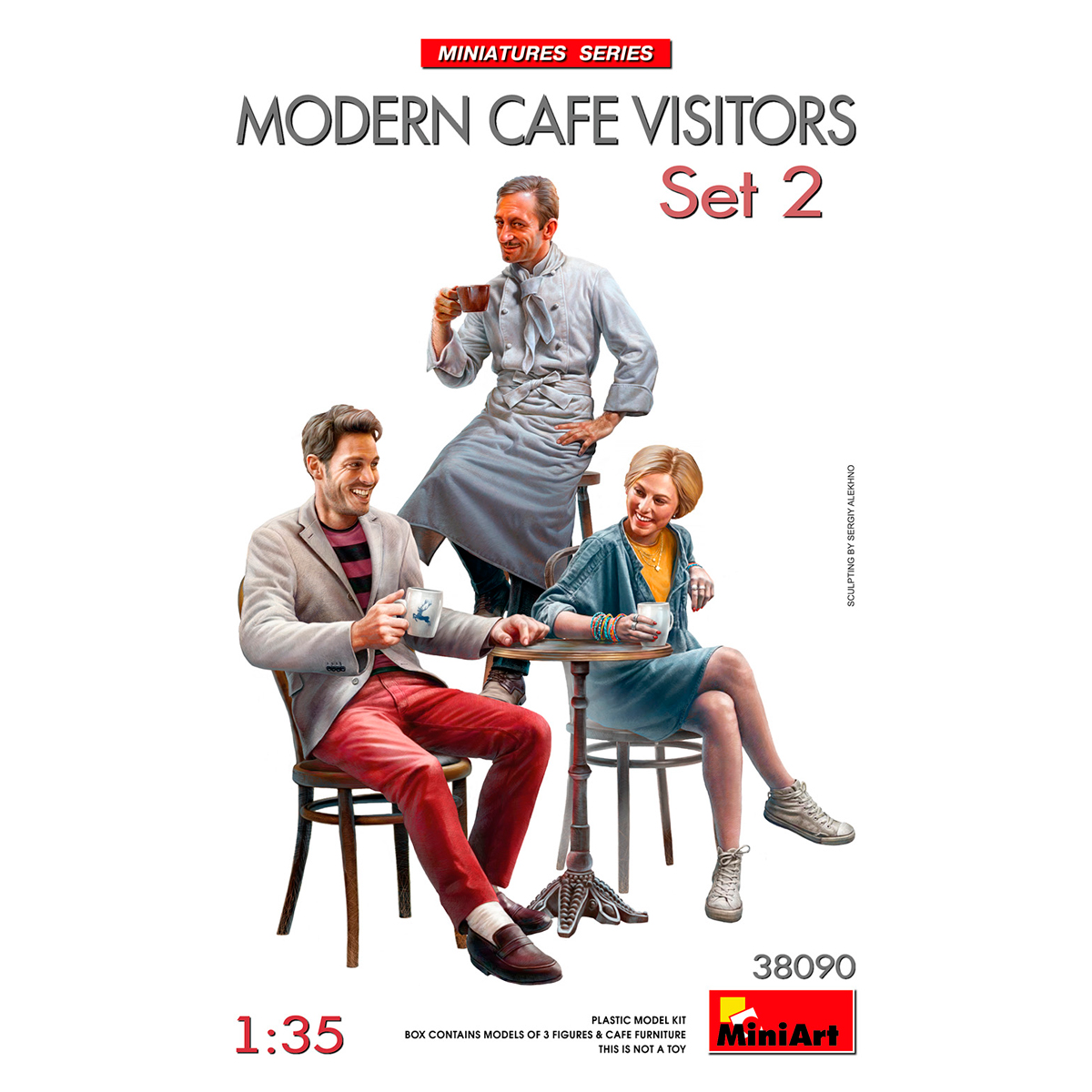 1/35 Modern Cafe Visitors Set #2