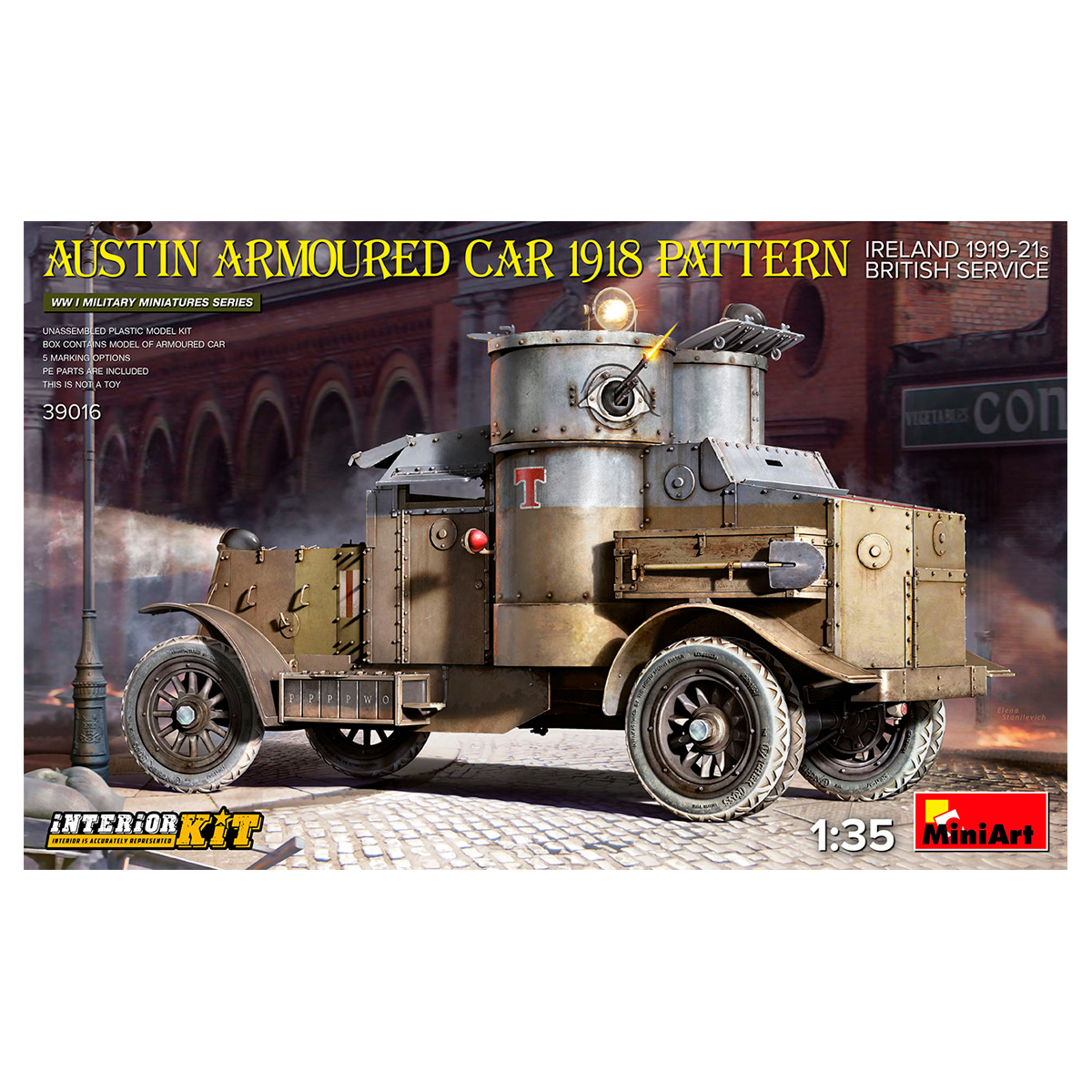 1/35 Austin Armoured Car 1918 Pattern. Ireland 1919-21. British Service. Interior Kit