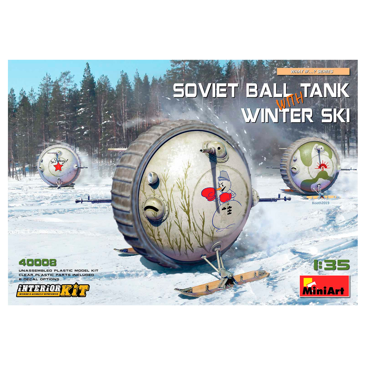 1/35 Soviet Ball Tank with Winter Ski. Interior Kit