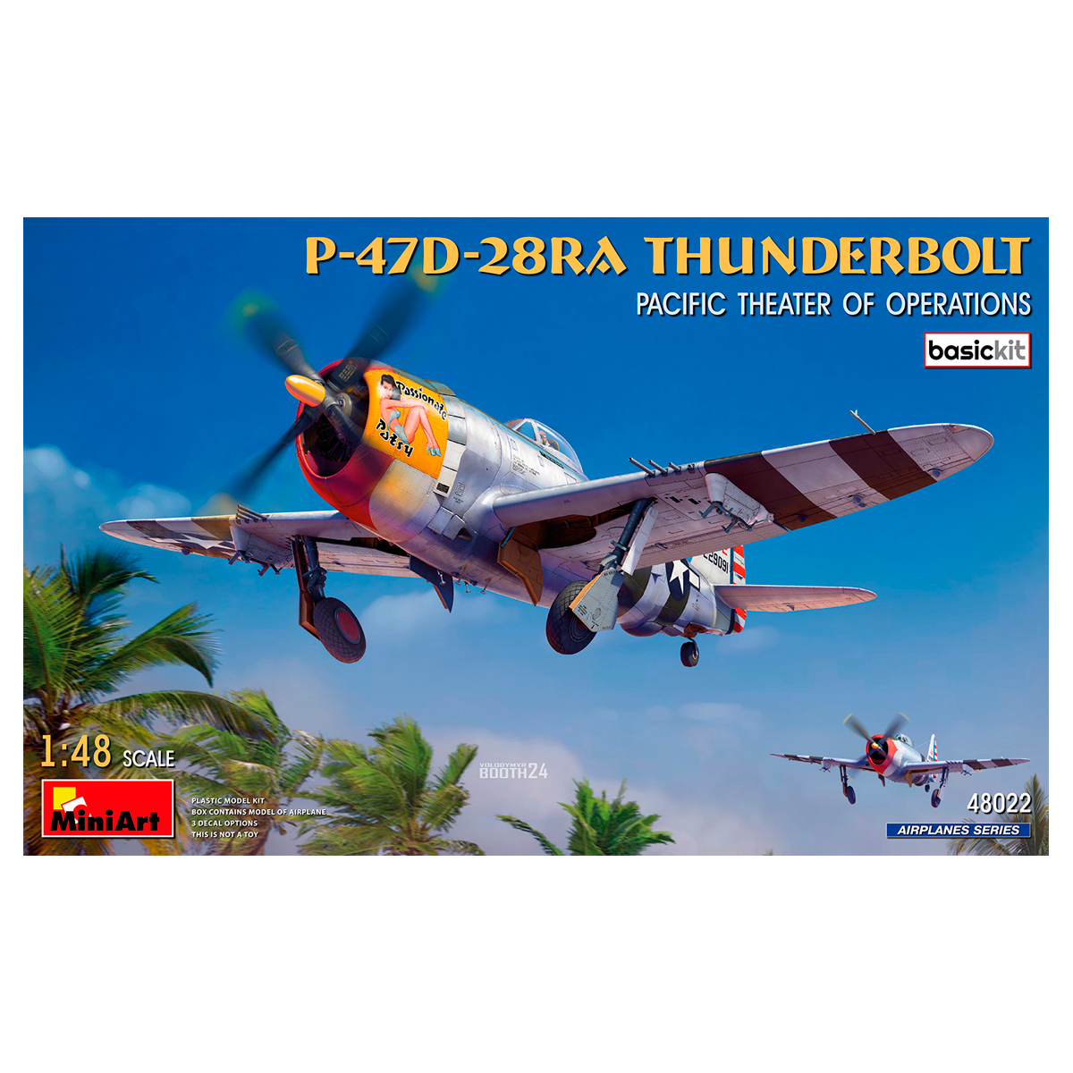 1/48 P-47D-28RA Thunderbolt. Pacific Theater of Operations. Basic Kit