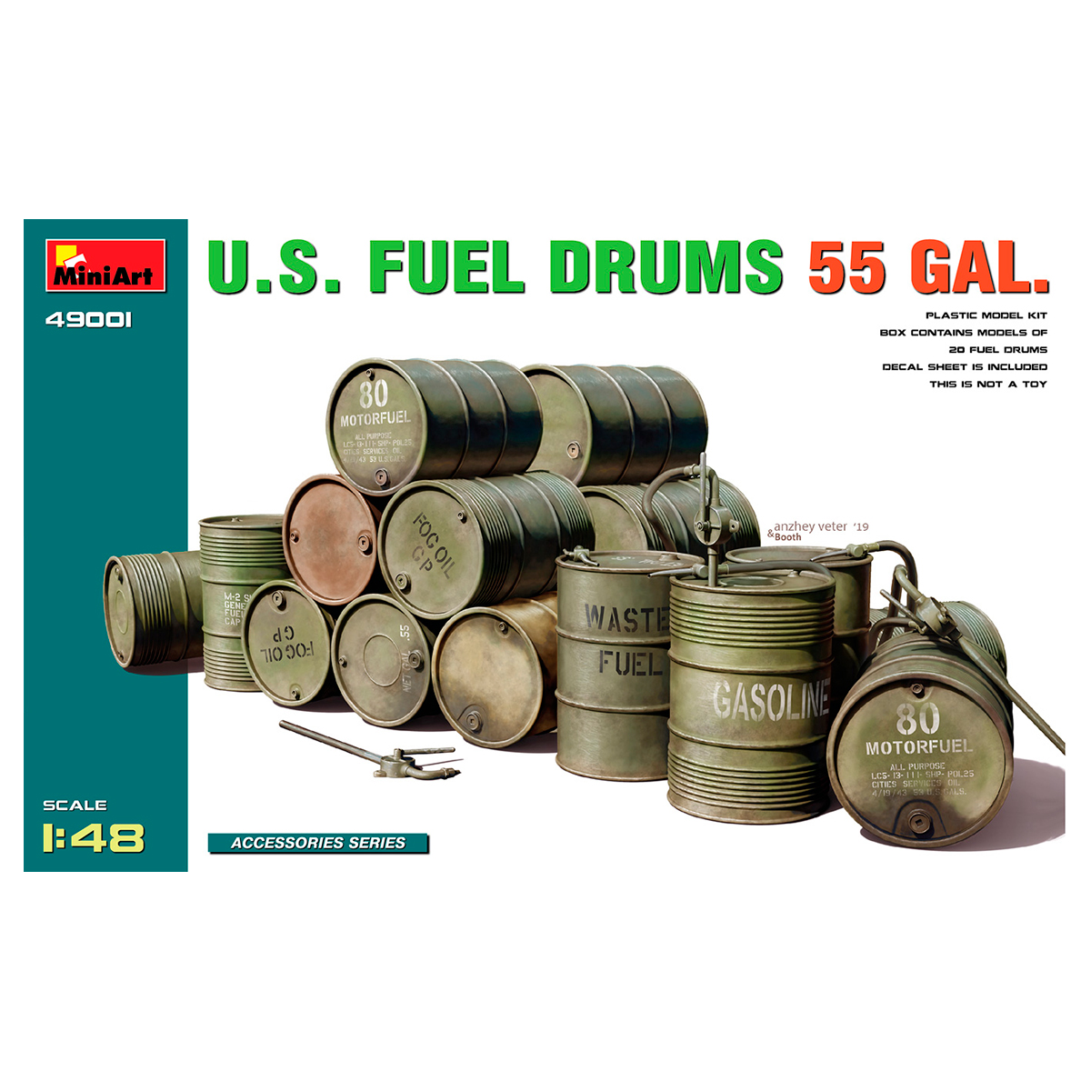 1/48 U.S. Fuel Drums 55 Gal.