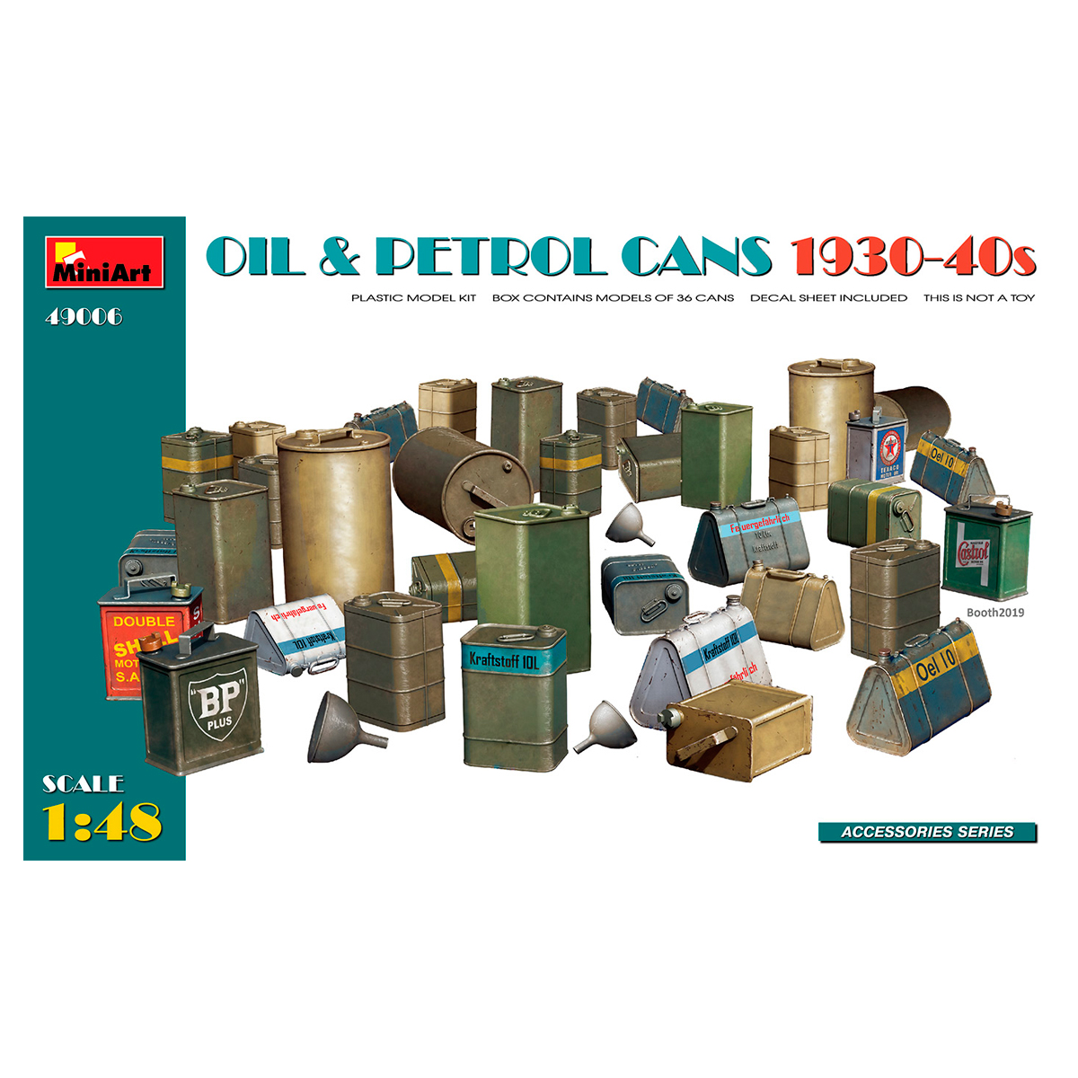 1/48 Oil & Petrol Cans 1930-40s