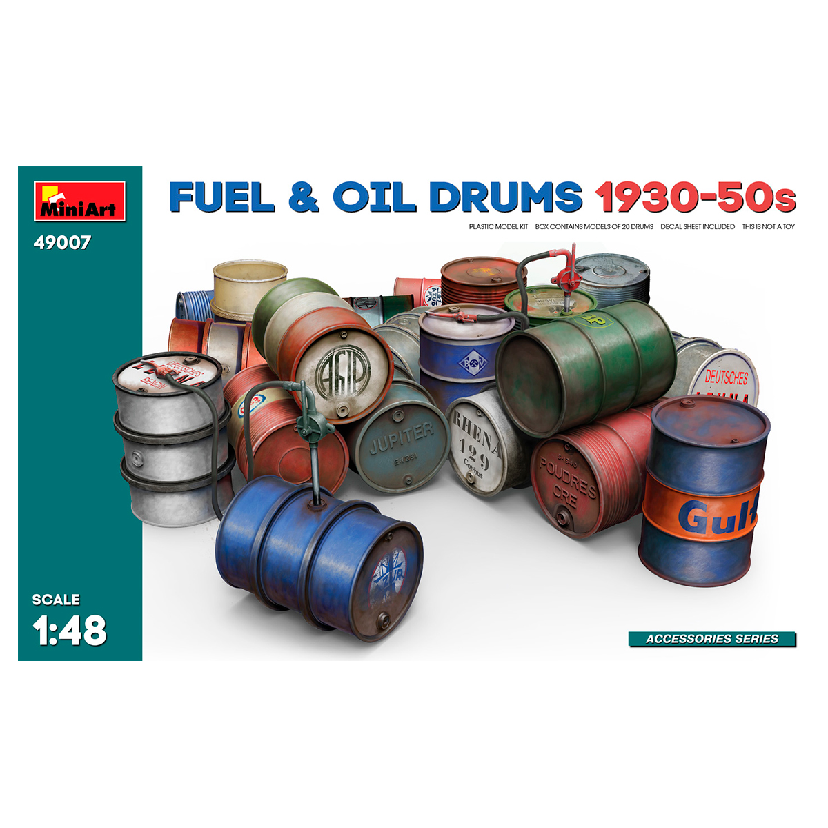 1/48 Fuel & Oil Drums 1930-50s