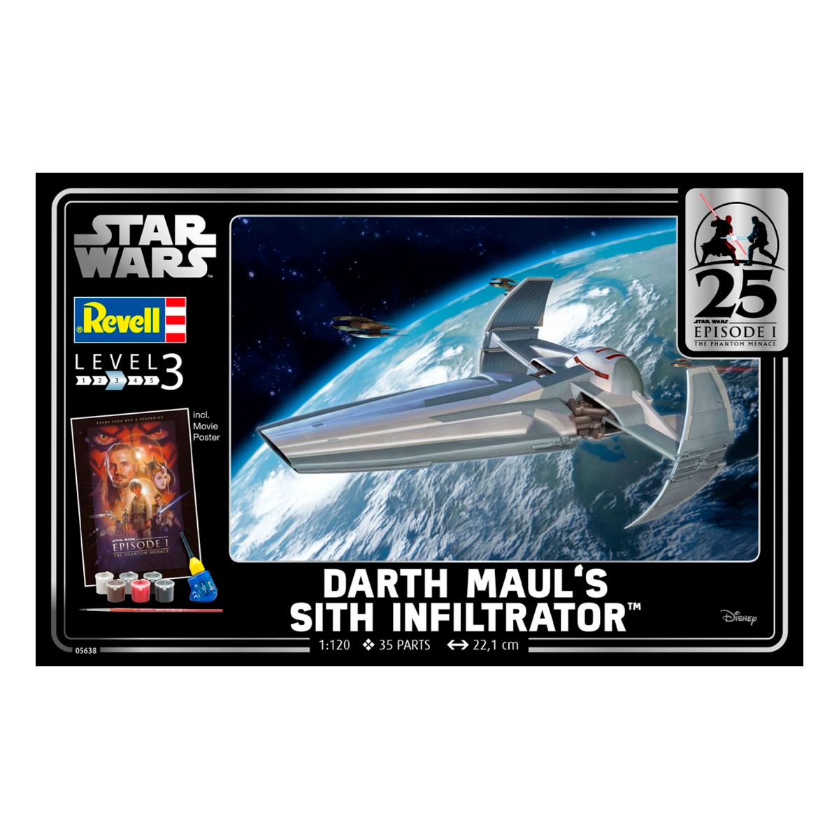 1/120 Star Wars Darth Maul’s Sith Infiltrator Gift Set