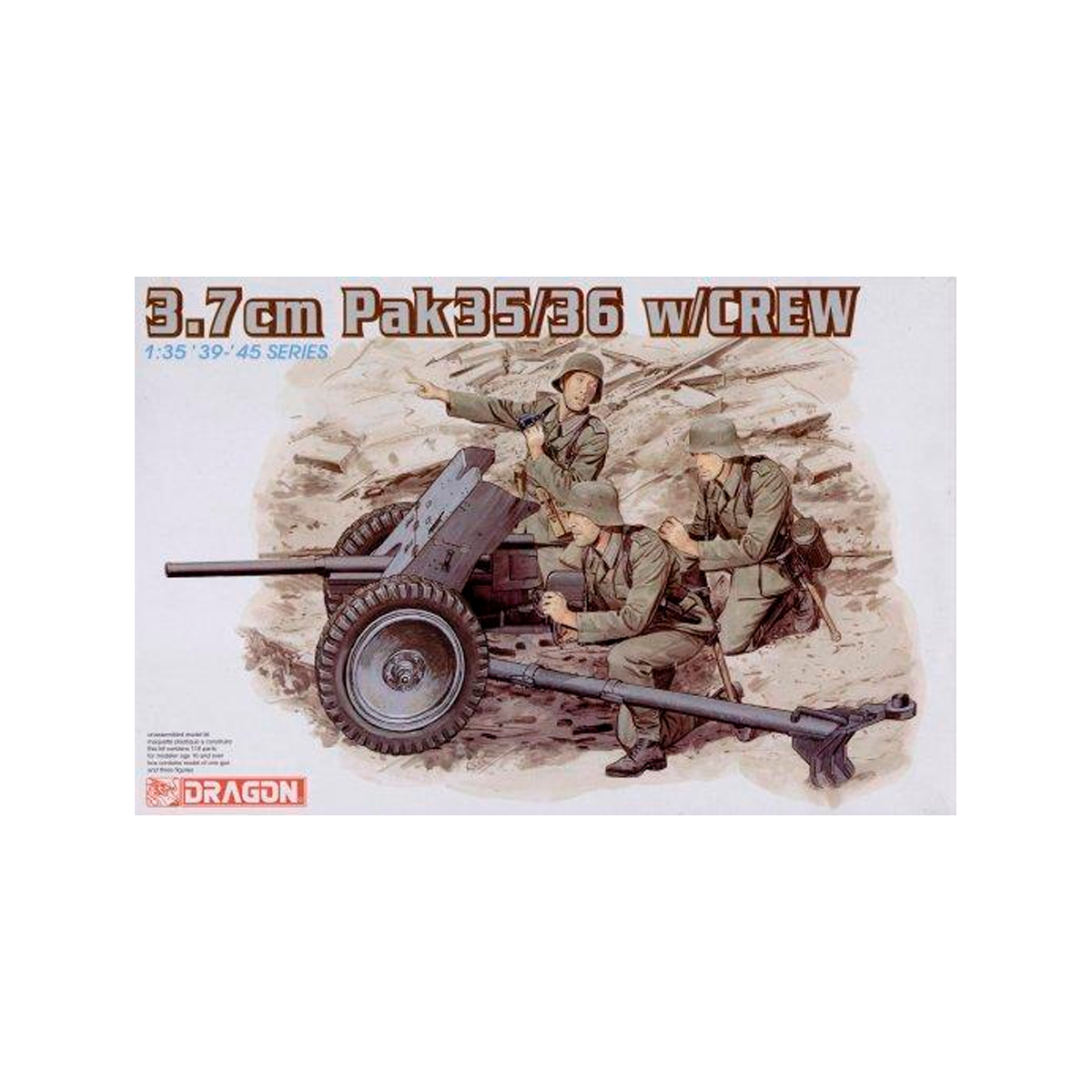 DRAGON 1/35 3,7cm Pak35/36 w/CREW