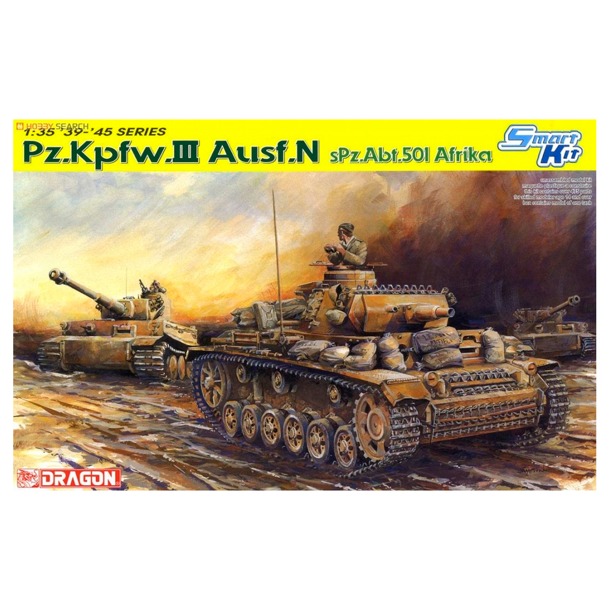 DRAGON 1/35 Pz.Kpfw.III Ausf.N (Tp) sPz.Abt.501 Afrika