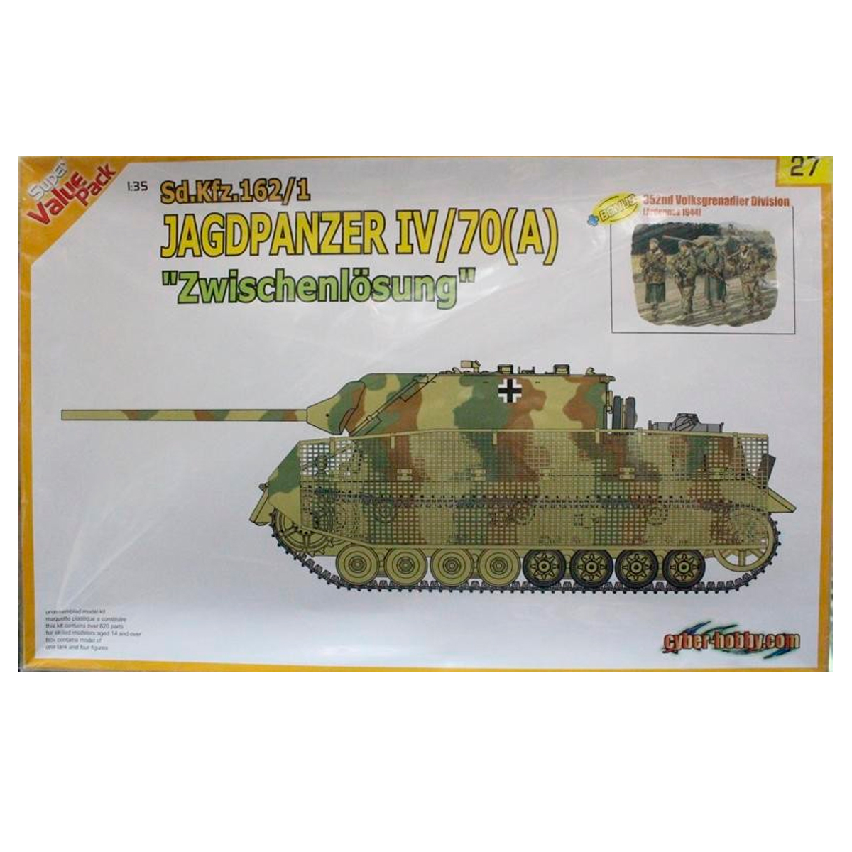 DRAGON 1/35 Jagdpanzer IV L/70(A) w/Volksgrenadiers Figure Set