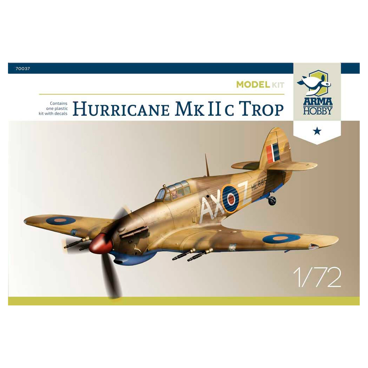 Hurricane Mk IIc Trop Model Kit 1/72