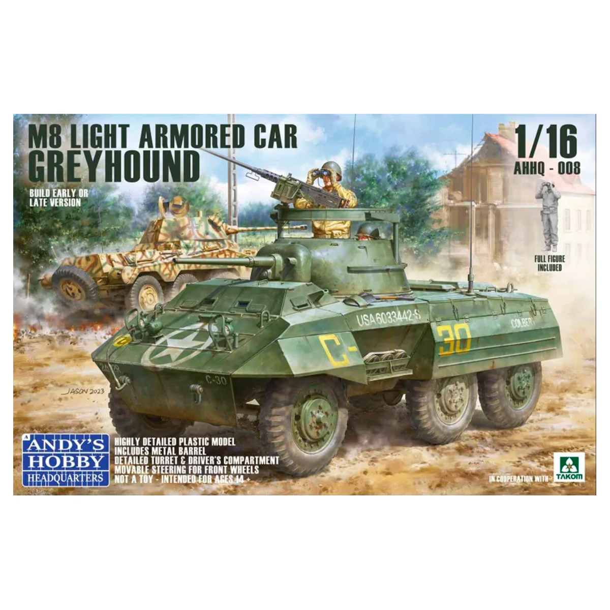 M8 Greyhound US Light Armored Car 1/16