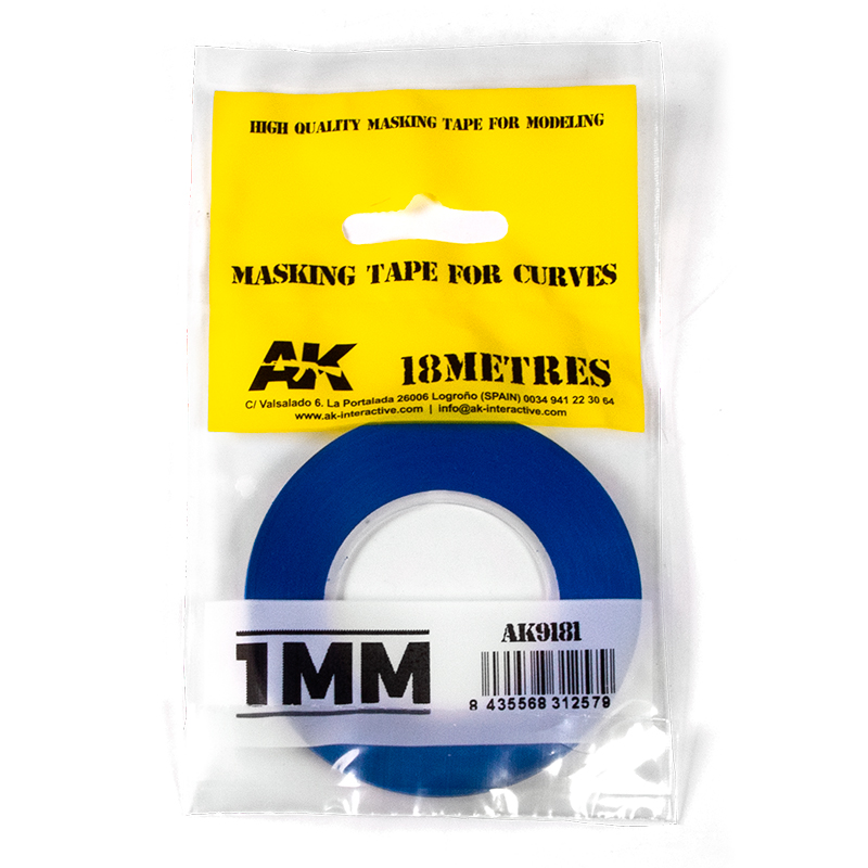 MASKING TAPE FOR CURVES 1MM