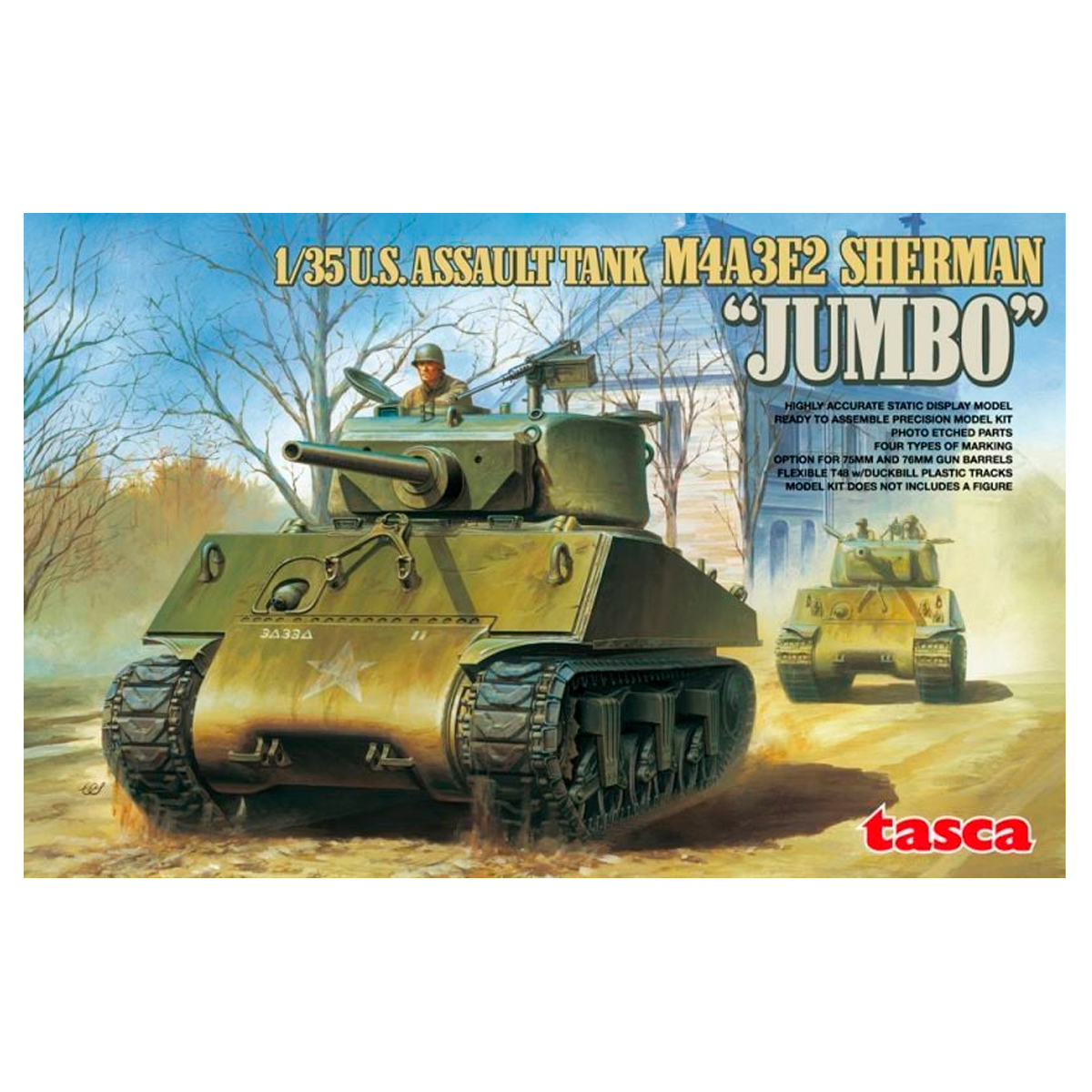 U.S. assault tank M4A3E2 Sherman “Jumbo” 1/35