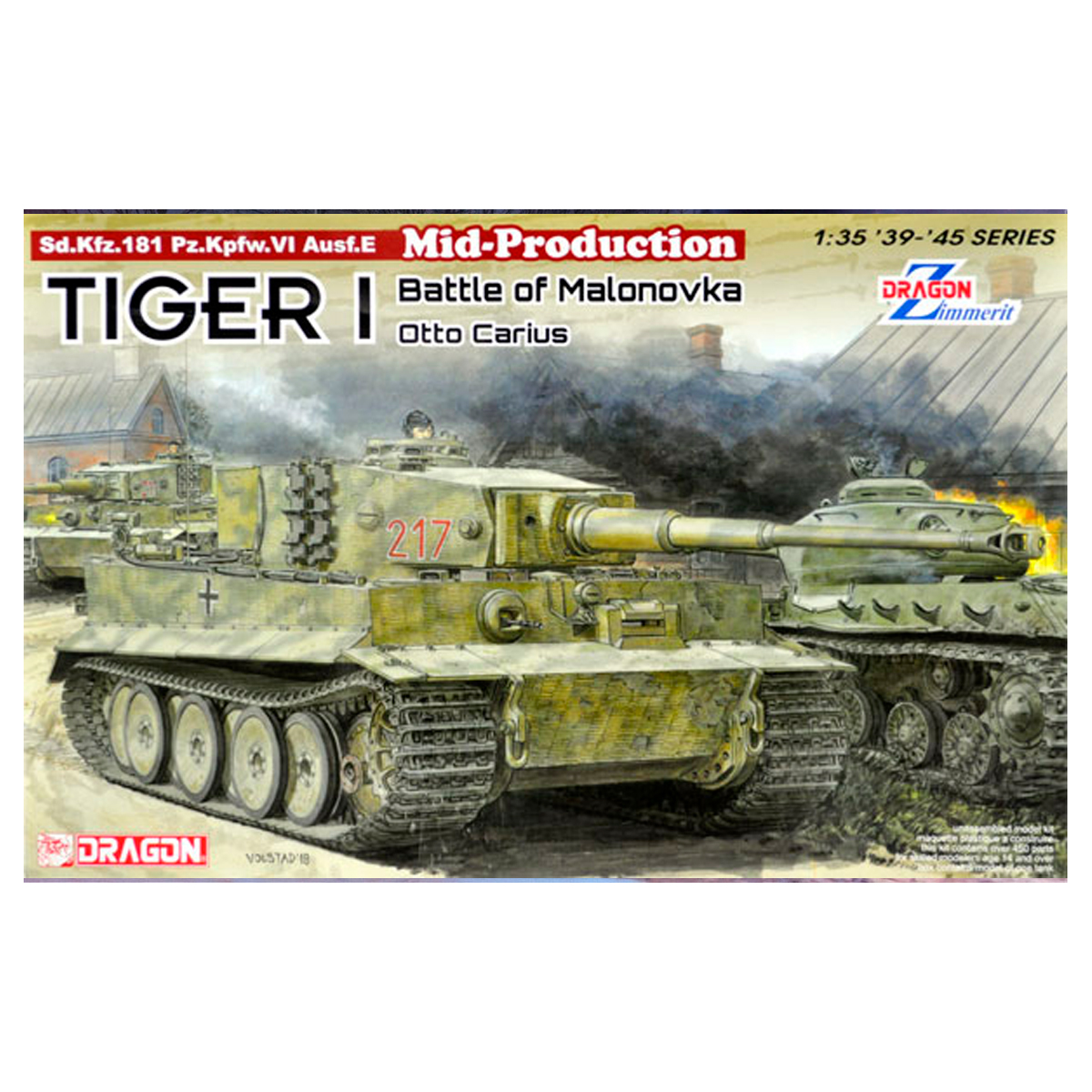 1/35 Tiger I Mid-Production w/Zimmerit Otto Carius – Battle of Malinava Village 1944