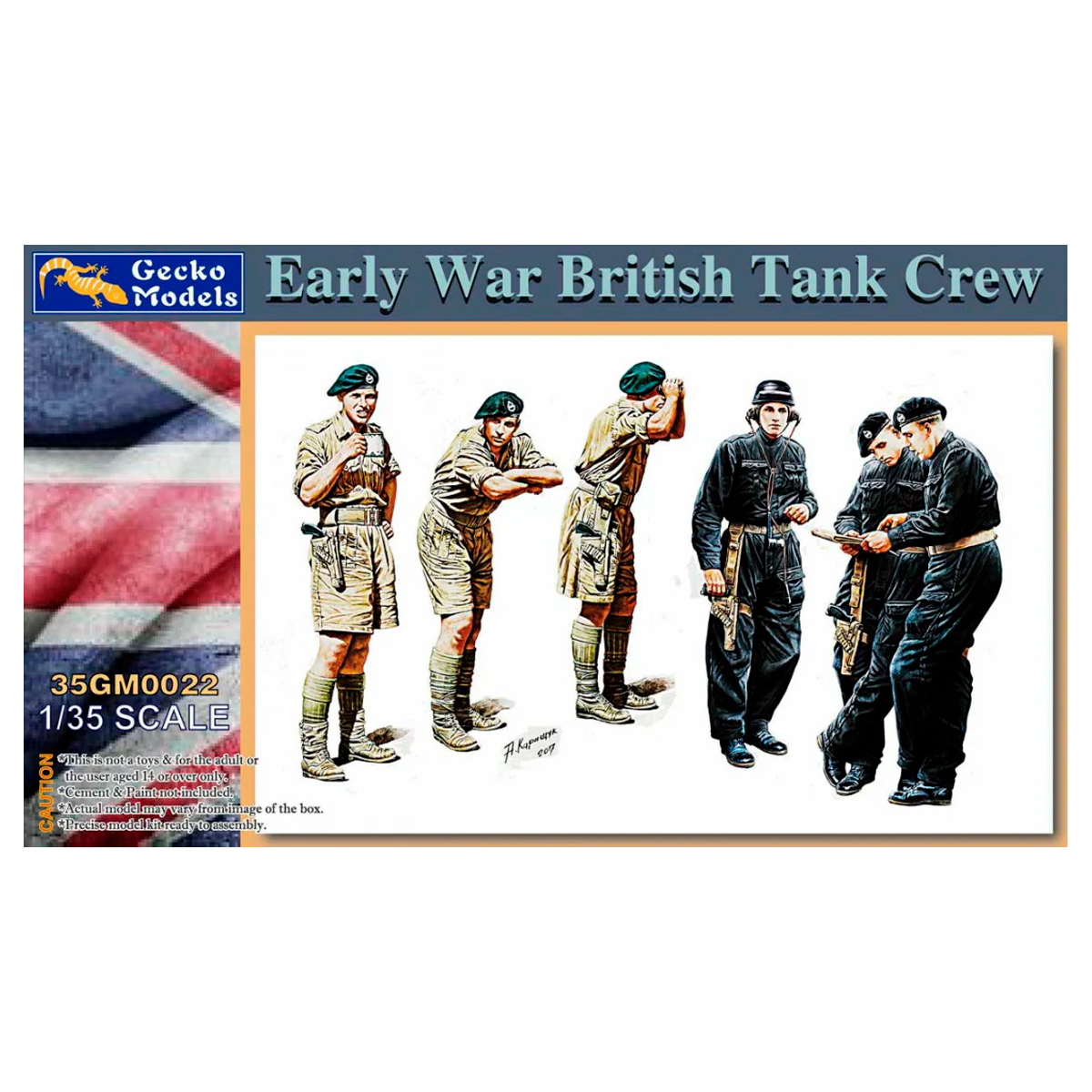 1/35 Early War British Tank Crew