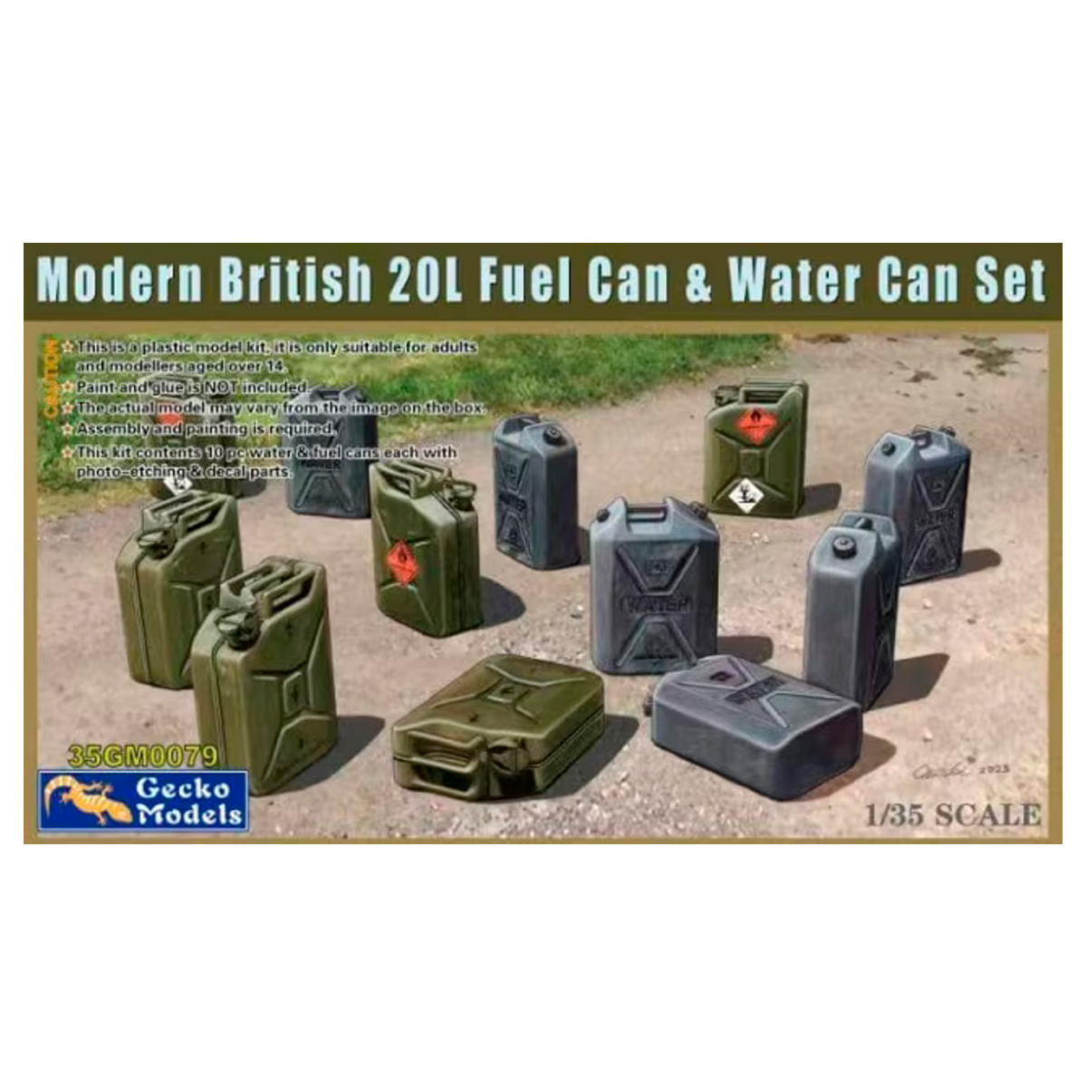 1/35 Modern British 20L Fuel Can & Water Can Set