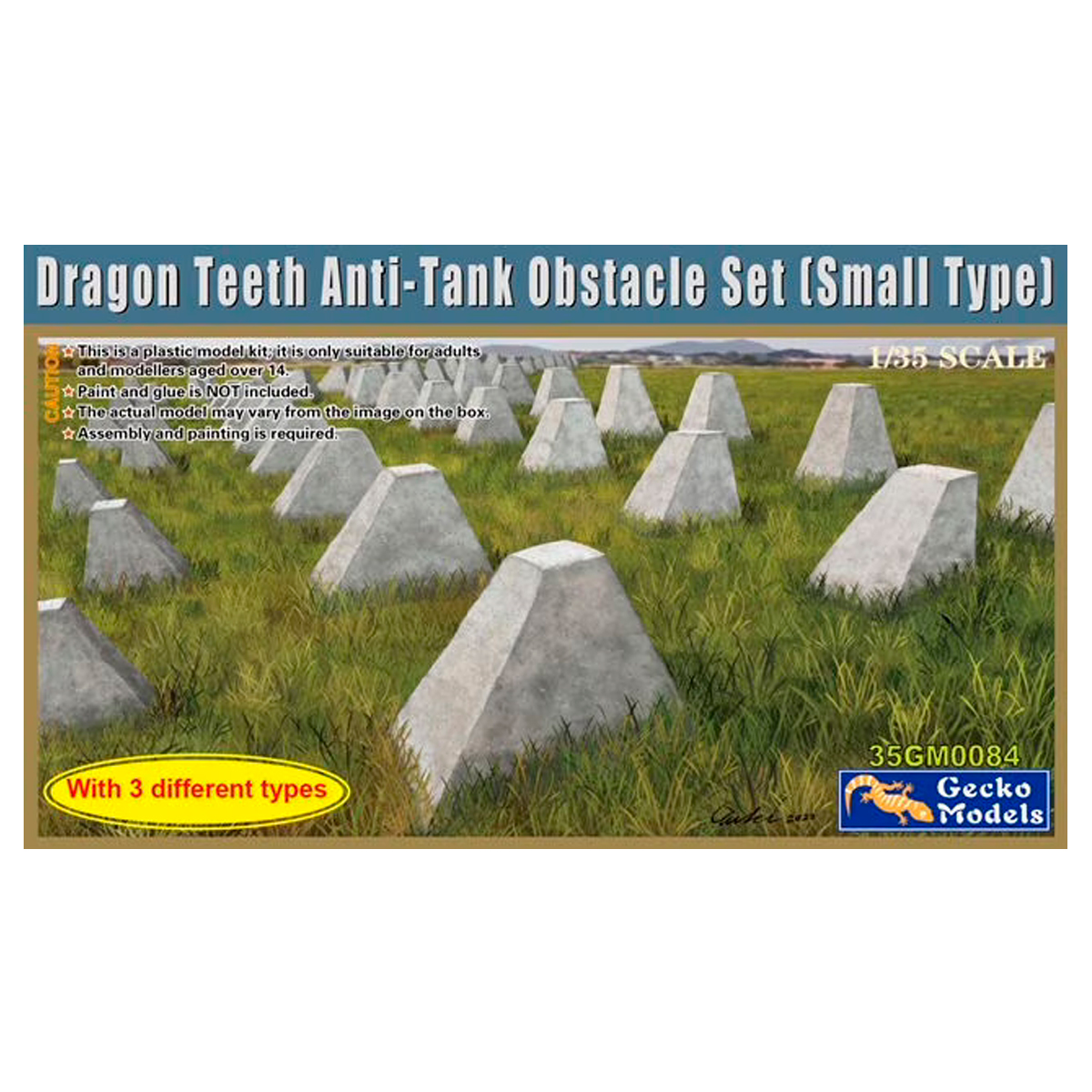 1/35 Dragon Teeth Anti-Tank Obstacle Set (Small Vers.)