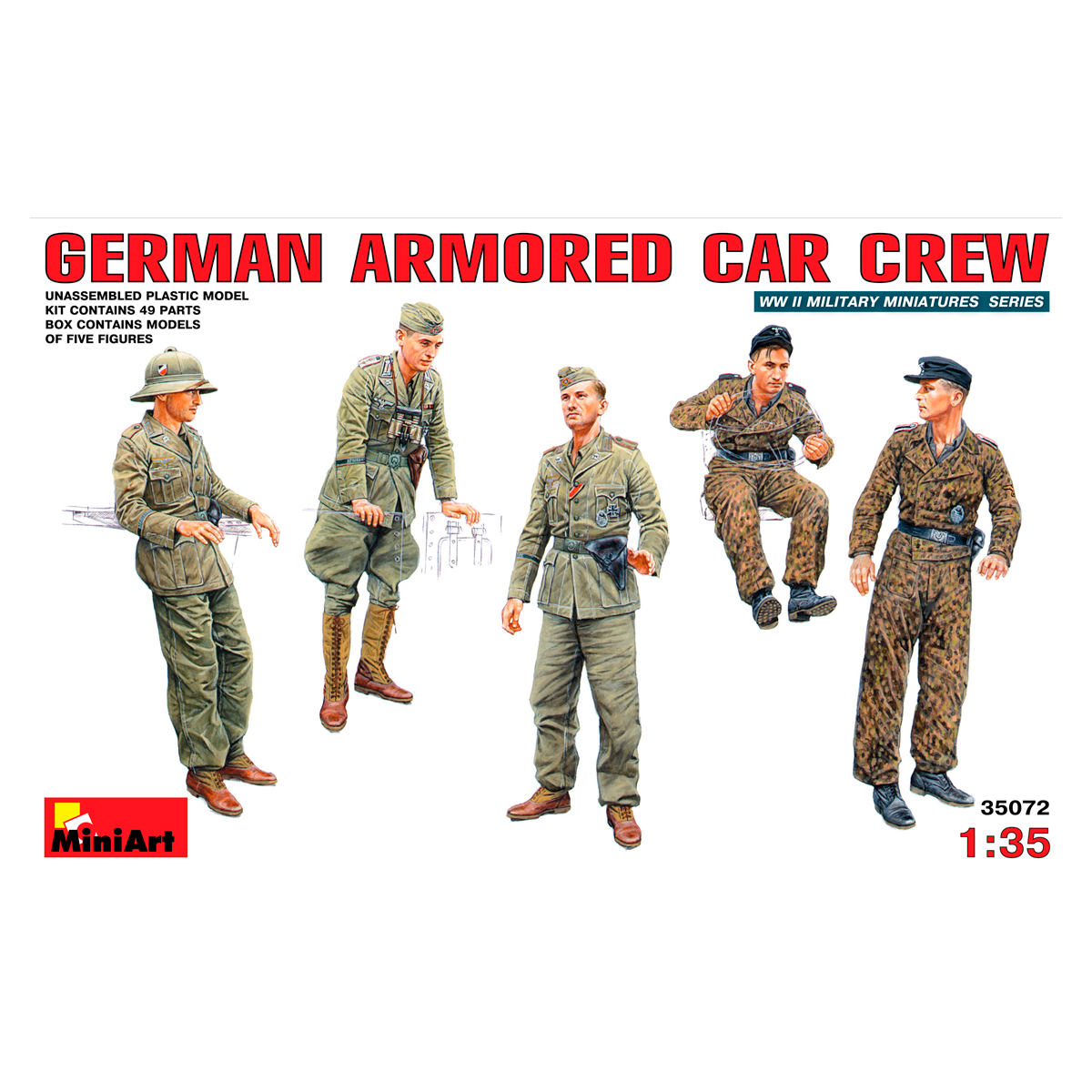 1/35 German Armoured Car Crew